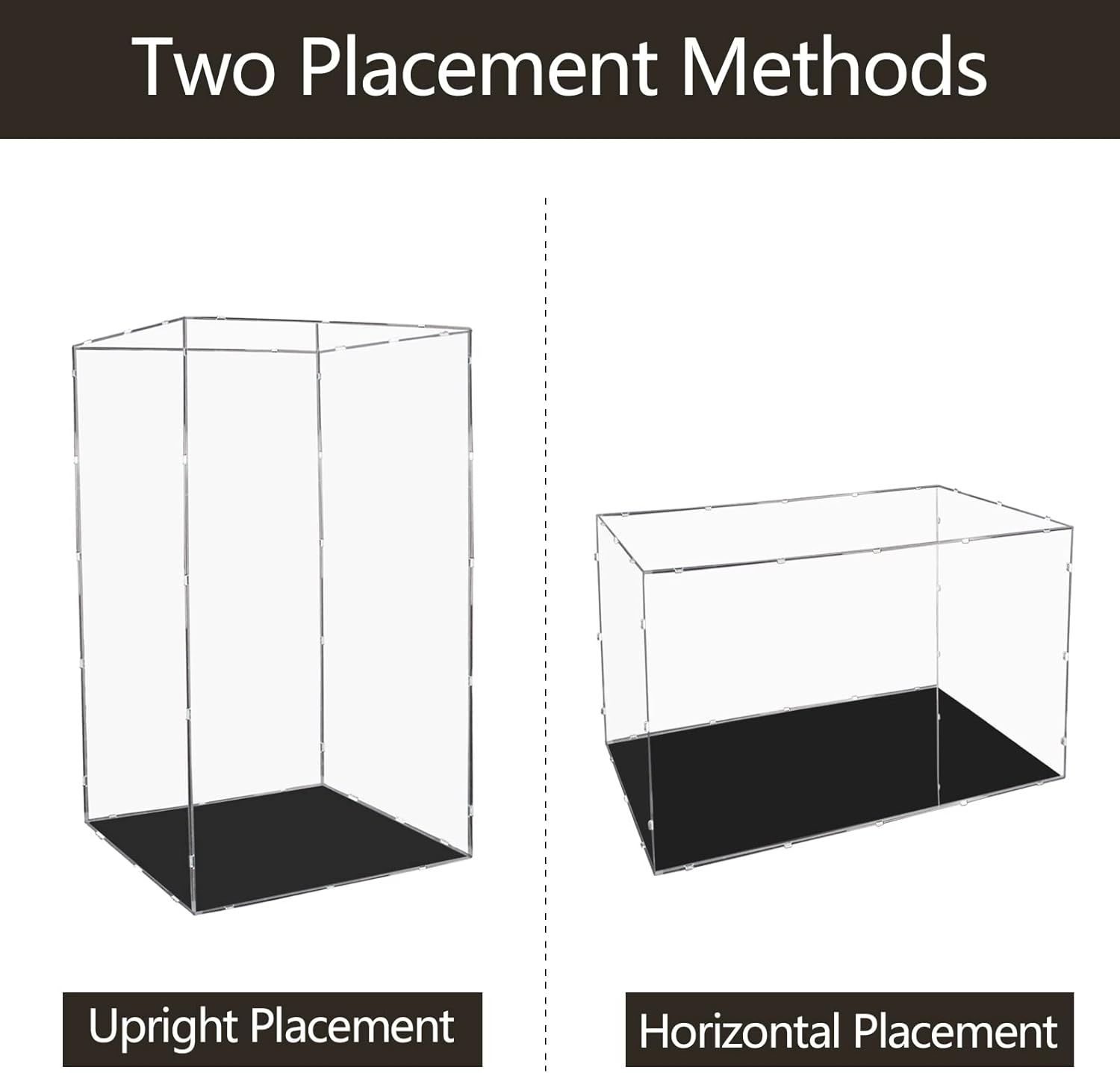 Wholesale OEM ODM Evron Display Case for Collectibles Assemble Clear Acrylic Box Alternative Glass Case for Display Action Figures Home Storage & Organizing Toys (16x16x30 inch;41x41x76cm) Factory & Supplier