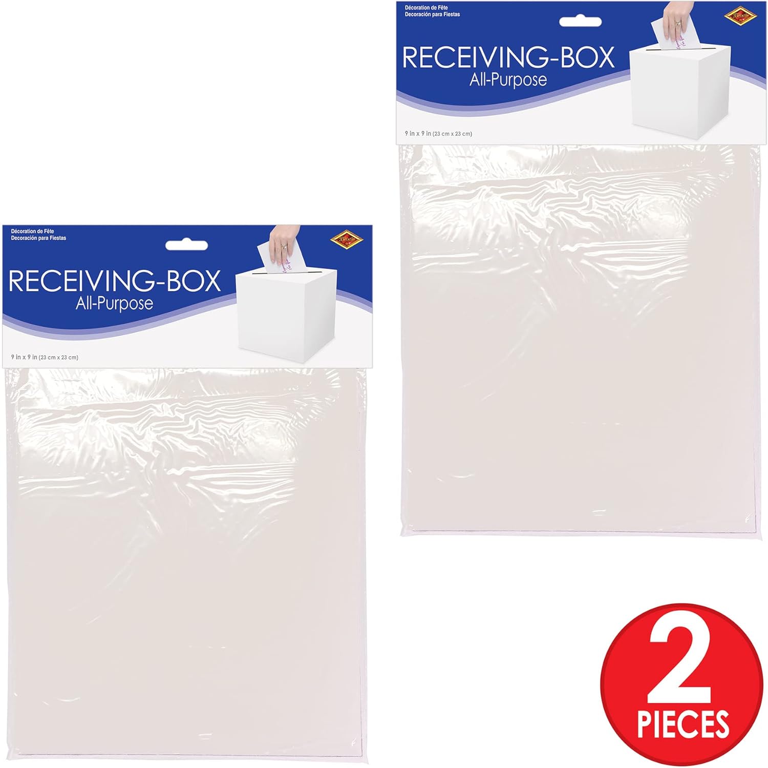 Private Label Beistle 2 Piece All-Purpose White Gift Card Boxes For Wedding Receptions, Anniversaries, Birthday Parties, And Graduations Wholesale Manufacturer