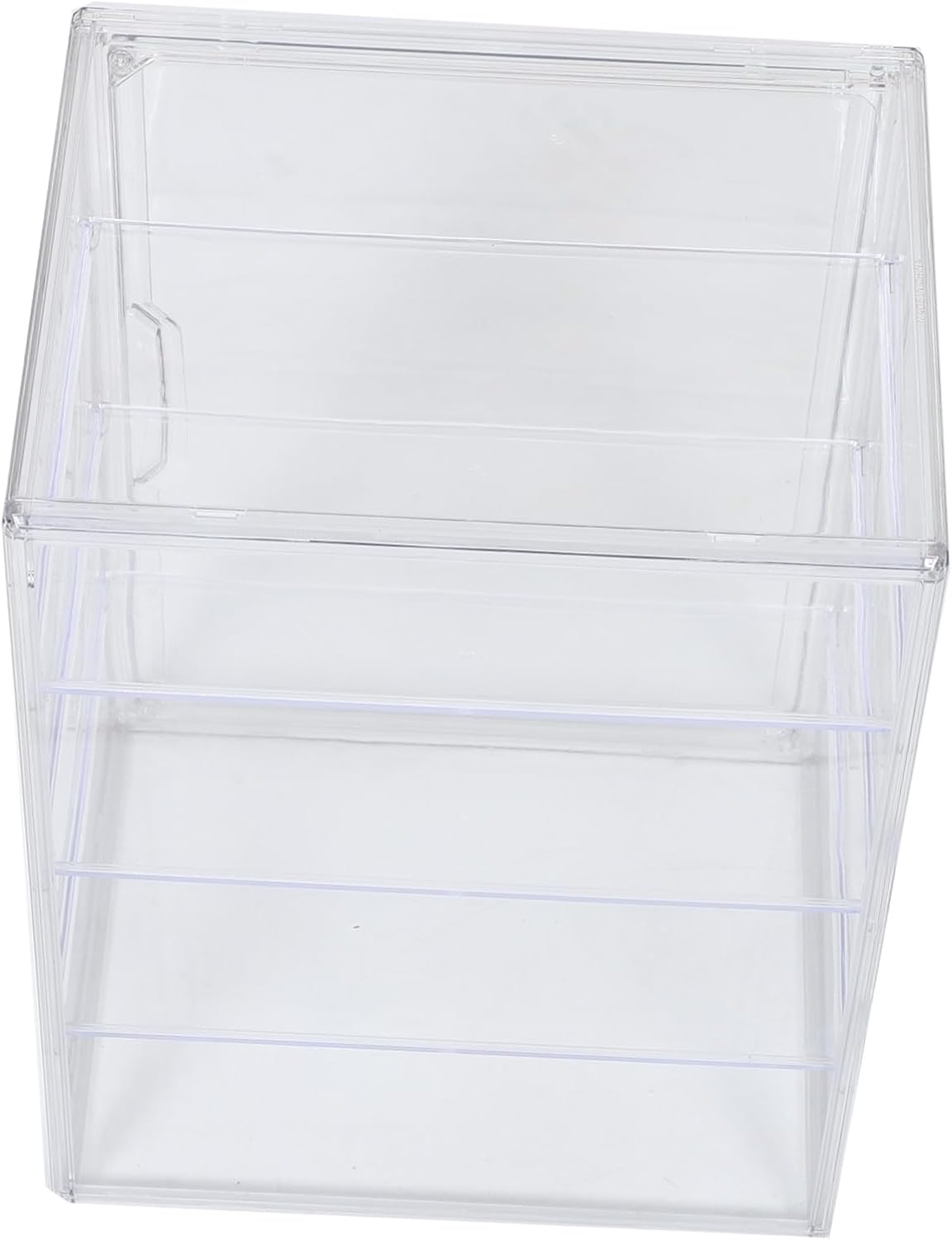 Mikinona Bread Display Cabinet Pastry Display Case with Lid Storage Box for Cookies Counter Top Bakery Case Magnetic Door Design