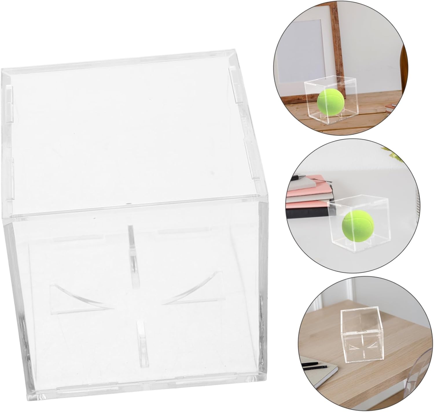 ODM Acrylic Display Case for Baseballs Clear Cube Holder with Compact Design for Organizing and Showcasing Sports Memorabilia Multi Purpose Use for Tennis Softball and More Custom Logo Service
