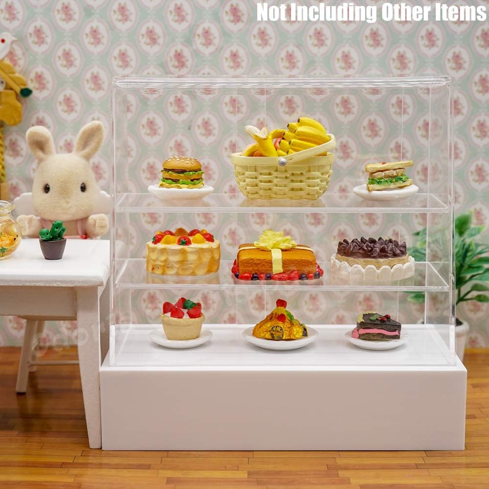 Wholesale OEM ODM Odoria 1/12 Miniature Acrylic Bakery Display Dollhouse Decoration Accessories Factory & Supplier