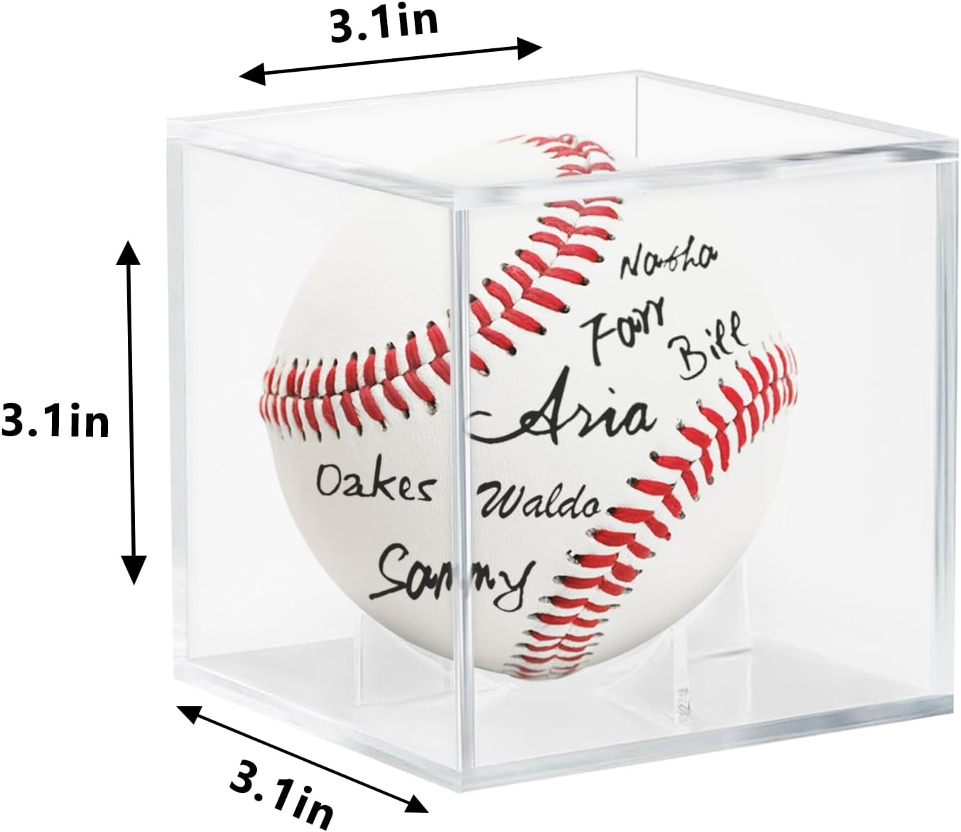 ODM Acrylic Baseball Case for Display, UV Protected Baseball Display Cube, Autographed Baseball Clear Display Case, Baseball Display Case for Memorabilia Baseball (1 PC) Custom Logo Service