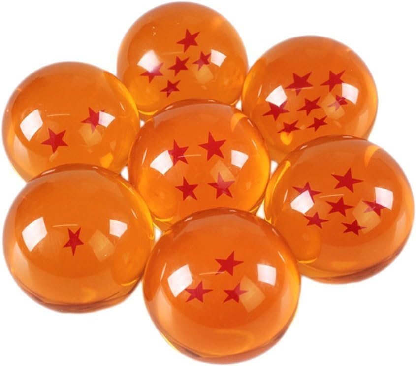 ODM 7pcs 42mm Crystal Acrylic Resin Glass Ball with Gift Box Dragon Transparent Play Balls Custom Mold Development