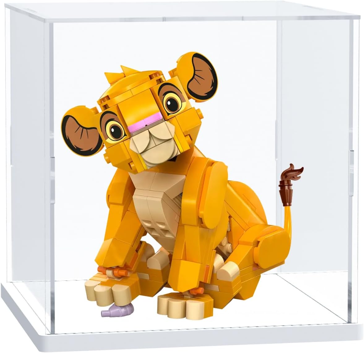 ODM Nynelly Acrylic Display Case for Collectibles with Thick Base, Clear Cube Plexiglass Boxes for Display Figures Dolls, Countertop Case, 6" × 6" × 6" Custom Logo Service