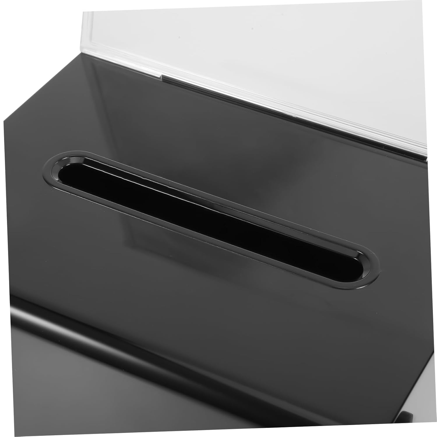 Private Label Elegant Acrylic Sign Holder Business Card Donation Box Lockable Suggestion Box for Contests Fundraising Custom Mold Development