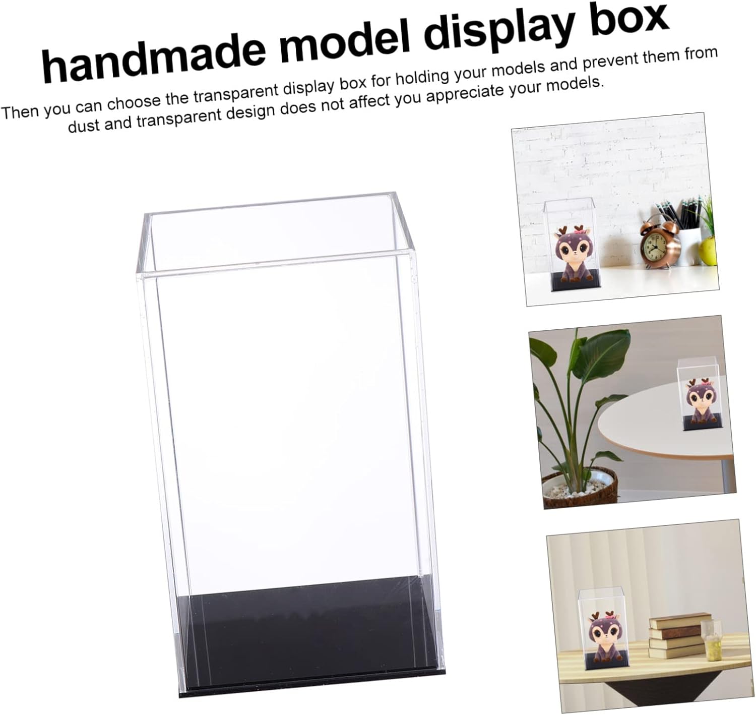 Wholesale OEM ODM 1pc Transparent Acrylic Display Case for Collectibles Vertical Model Storage Box Sturdy Design for DIY Micro Landscapes Art Display Factory & Supplier