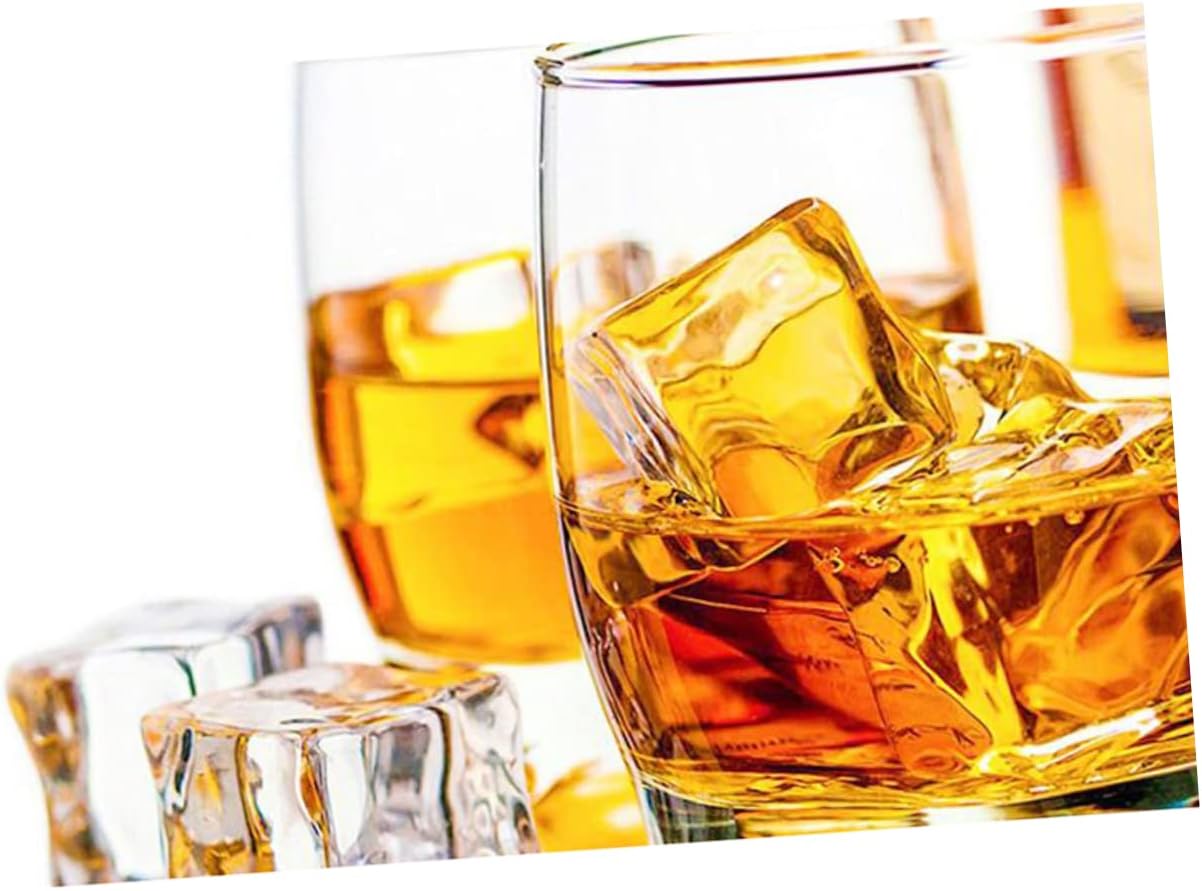 ODM PRETYZOOM 50Pcs Clear Fake Ice Cubes for Photography Props Kitchen Decoration Realistic Acrylic Ice Cubes for Parties Events and Display Ornaments Custom Logo Service