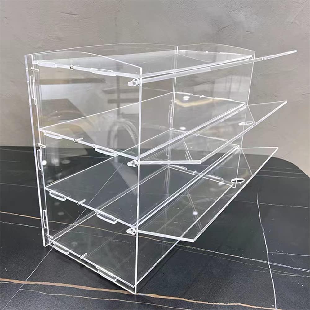 Wholesale OEM ODM Acrylic Pastry Display Case Bakery Countertop Display Case Retail Display Counter Clear Shelf Factory & Supplier