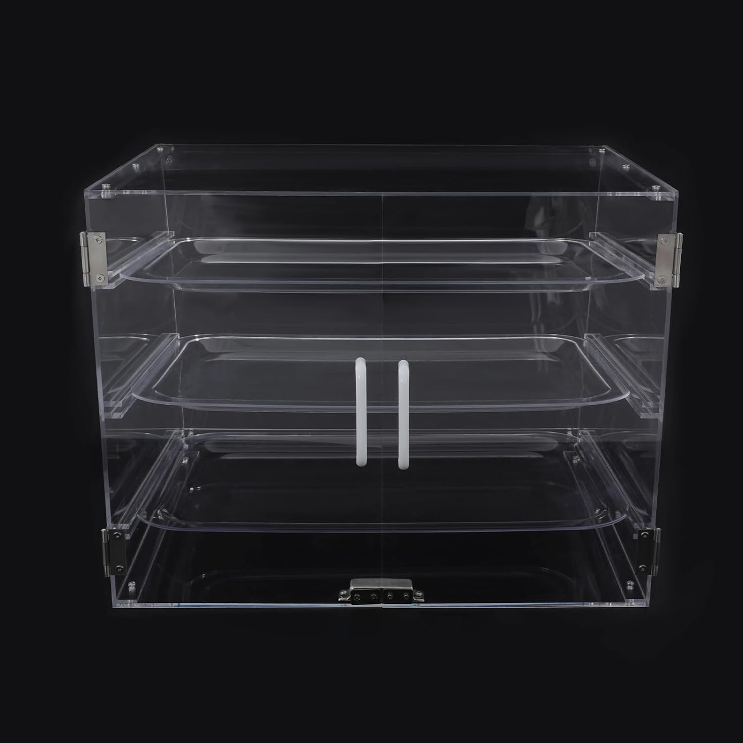 Wholesale OEM ODM Pastry Display Case, 3-Tier Commercial Countertop Bakery Display Case, Acrylic Display Box Clear Bread Storage with Magnetic Door, 21" x 17 1/3" x 16 1/2" Factory & Supplier
