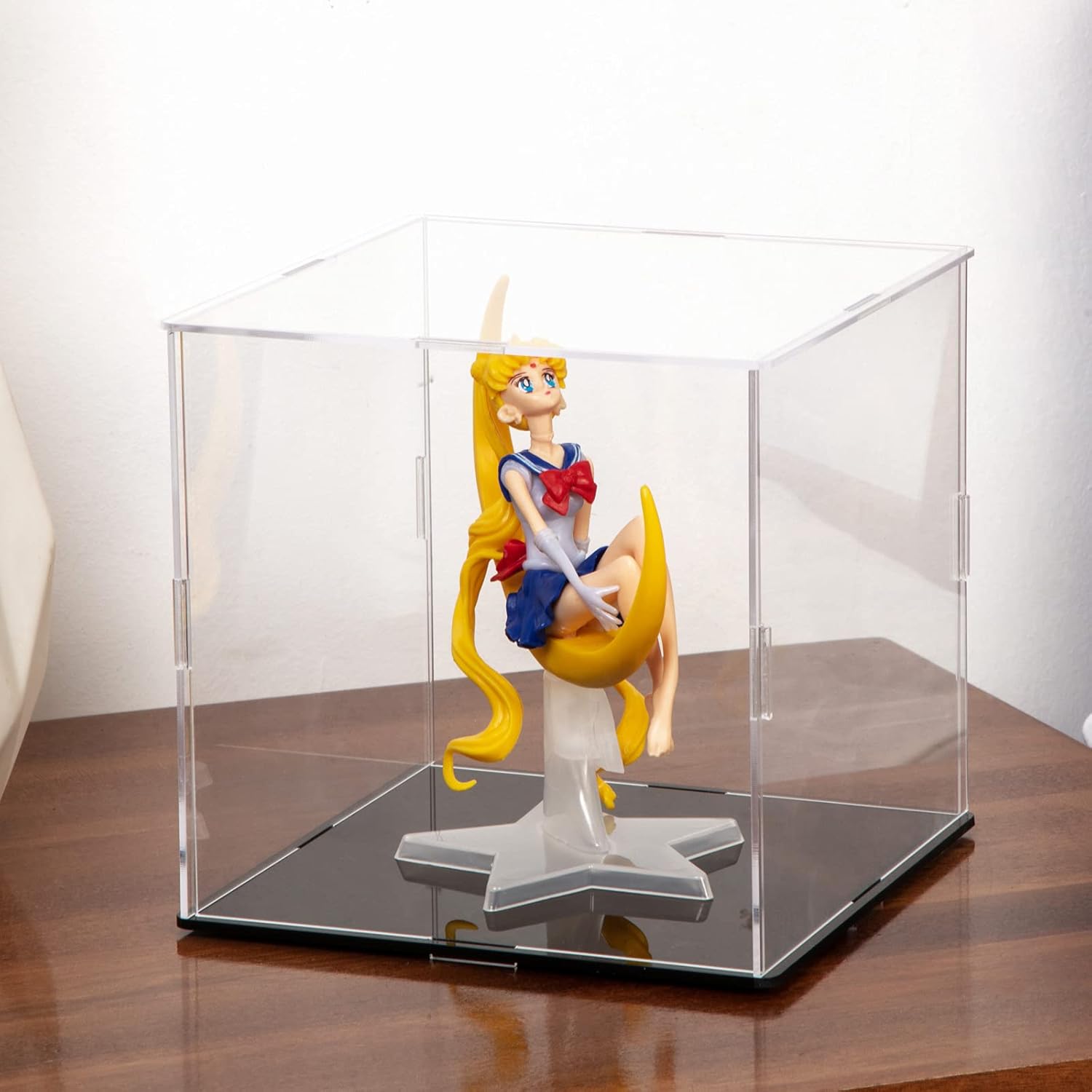 Wholesale OEM ODM Clear Self-Assembly Acrylic Display Case Transparent Dust Proof Protection Showcase for Figurine Collectibles Figures Basketball(6 x 6 x 6 Inch) Factory & Supplier