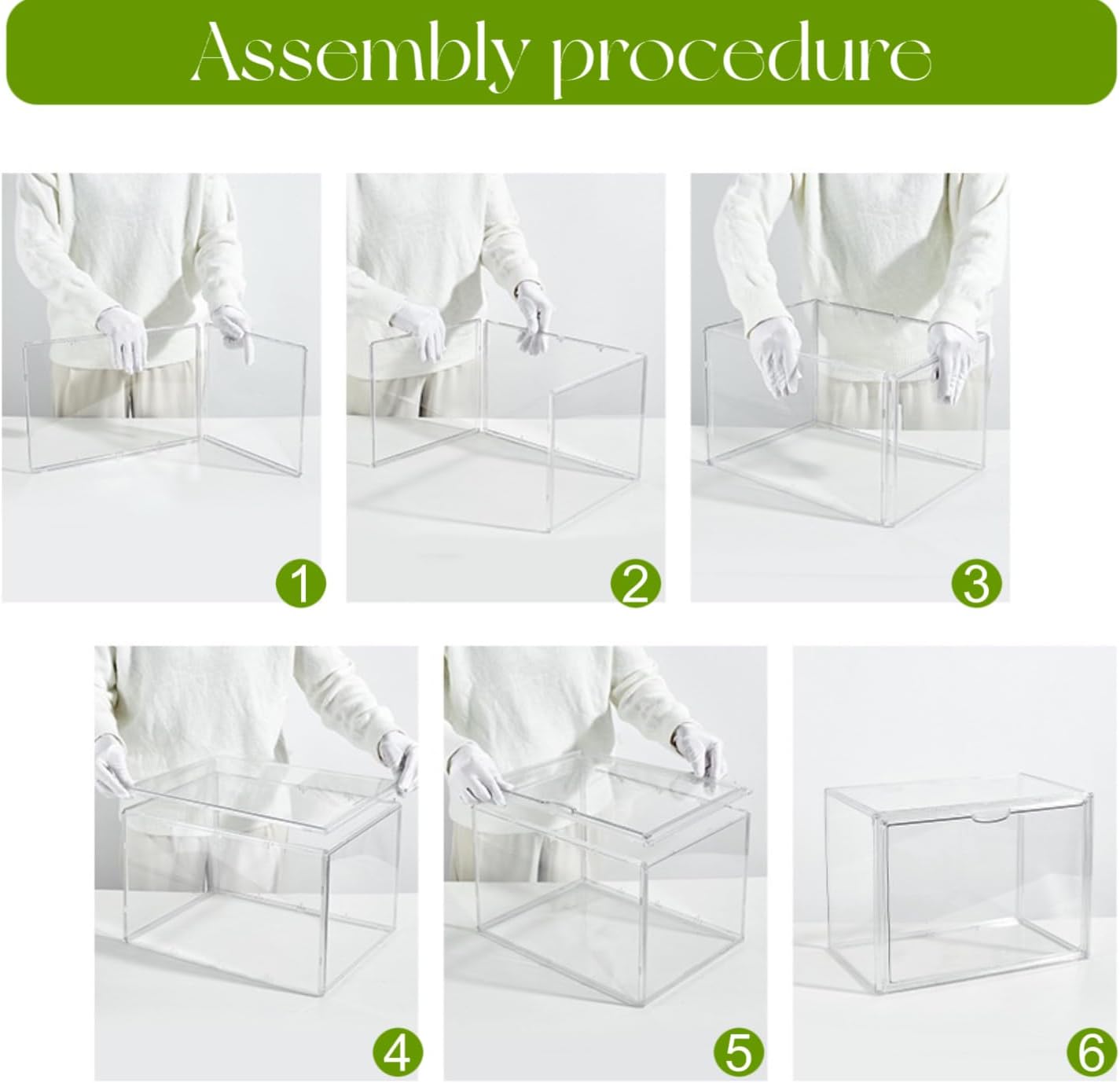 Wholesale OEM ODM Acrylic Display Case with an Adjustable Divider, 2 Tiers XXX-Large Boot Shoe Storage Boxes Clear Plastic Stackable Storage Bin with Lids Super Large Clear Display Box for Shoes, Collectibles Factory & Supplier