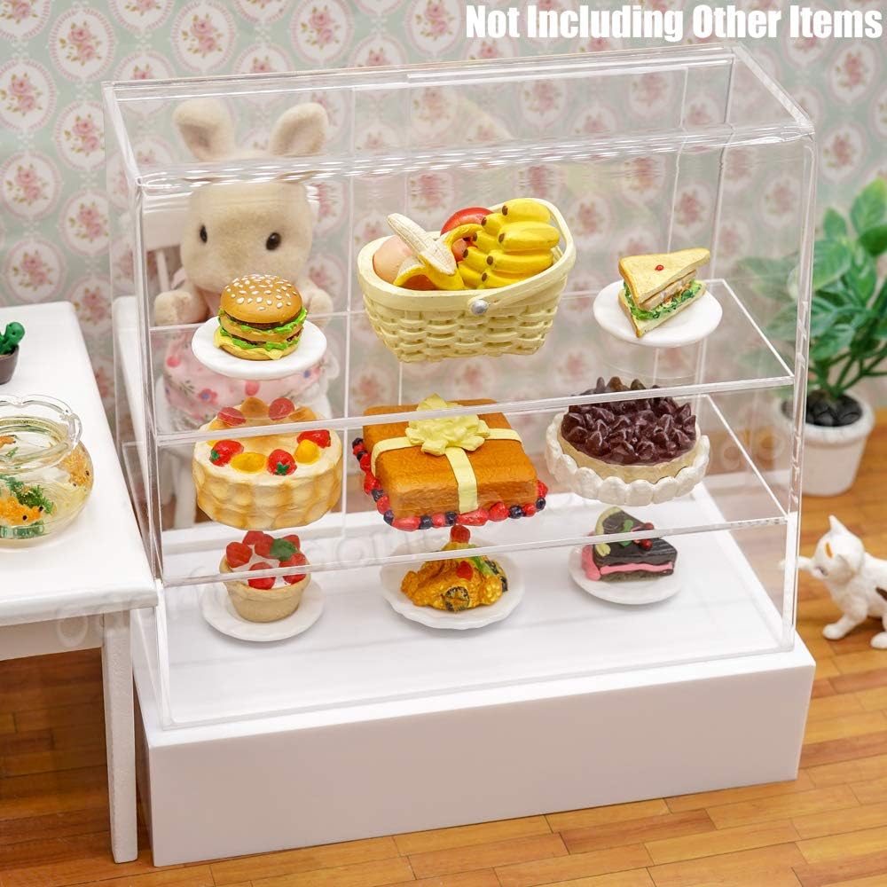 Wholesale OEM ODM Odoria 1/12 Miniature Acrylic Bakery Display Dollhouse Decoration Accessories Factory & Supplier