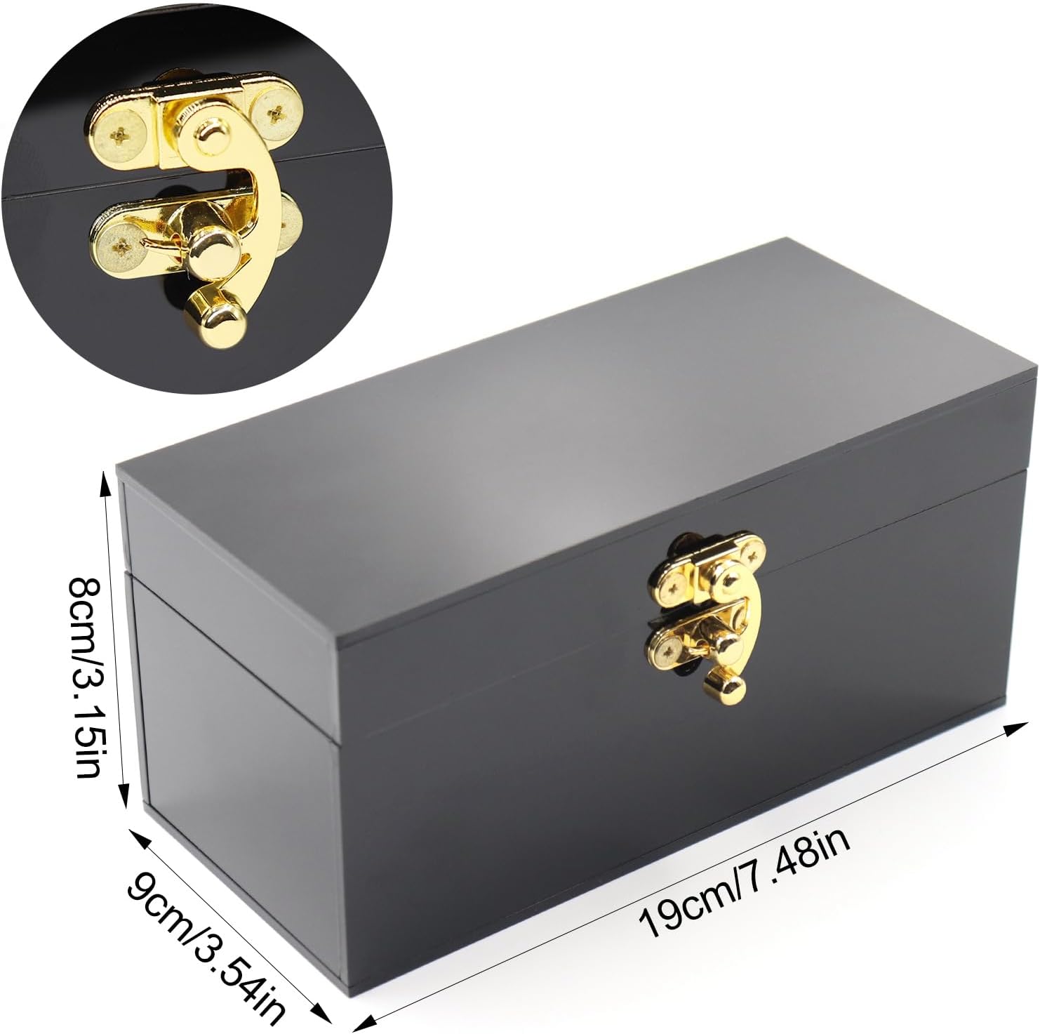 Private Label Acrylic Lockable Cash Box with 30 Currency Wrappers, Acrylic Money Storage Box Holder Organizer for Cash, Single Currency Cash Tray Storage Box Holder Organizer for Money, Black Custom Mold Development