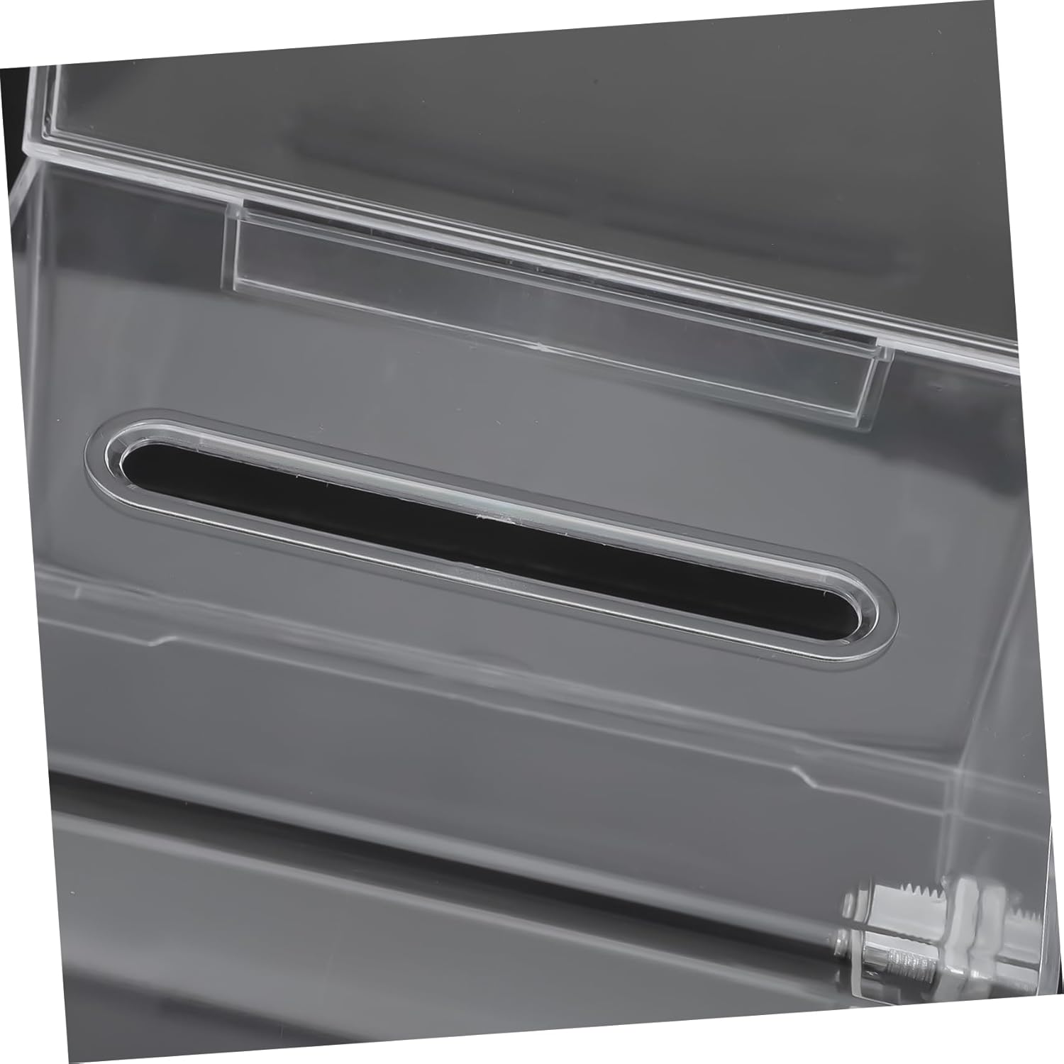 Private Label Card Storage Box for Exhibitions Acrylic Business Card Display Lockable Voting Box Custom Mold Development