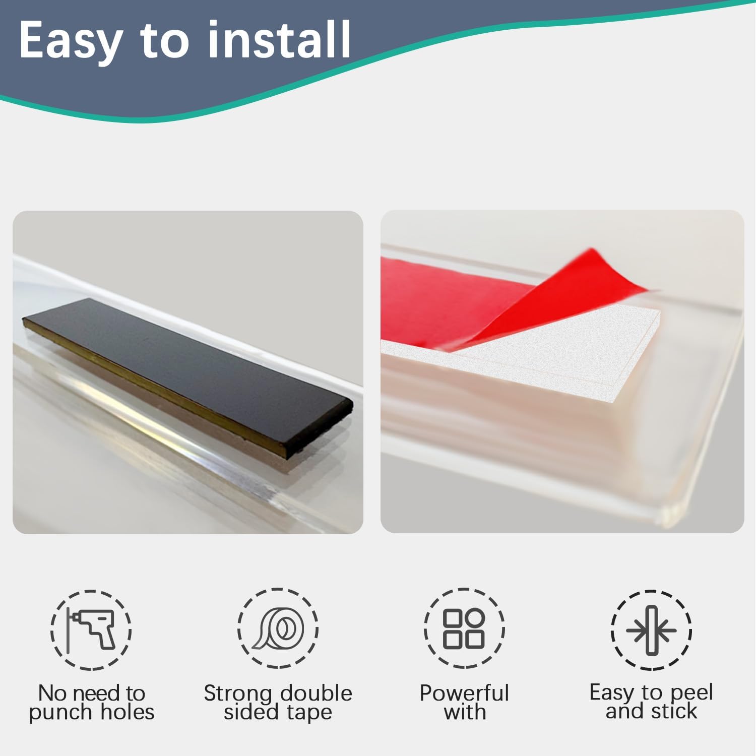 Wholesale Acrylic Sign 3X5 Wall Mount Clear Plastic Sign Holders with Double Sided Tapeand magnetic strip adhesive, Paper Poster Door Document Flyer Acrylic Wall Frame for Office Home Store or Restaurant 10 Pack China Factory Bulk Supply