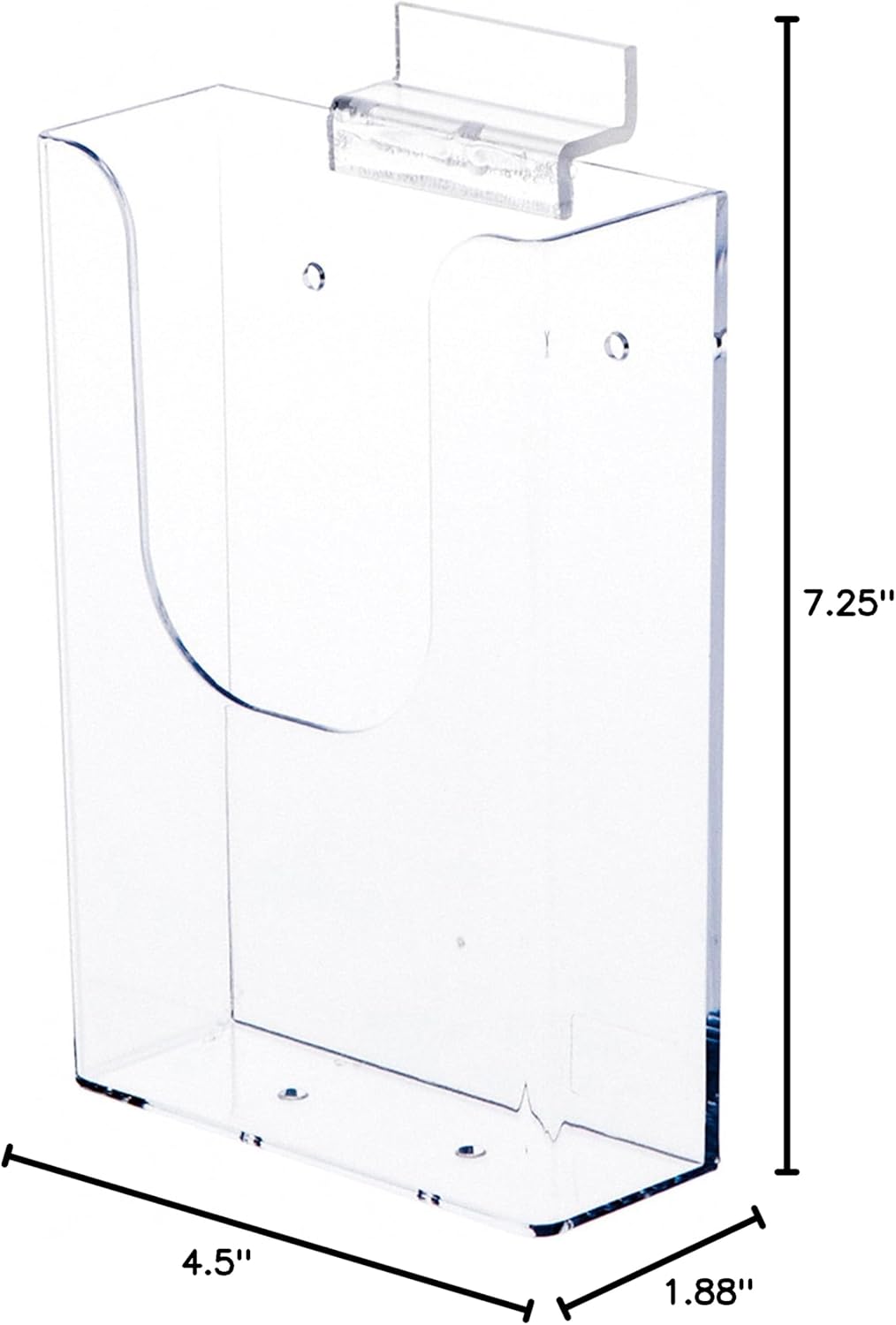 Wholesale Plymor Clear Acrylic Tri-Fold Brochure Literature Holder (Slatwall), Fits Documents Up to 4" Wide China Factory Bulk Supply