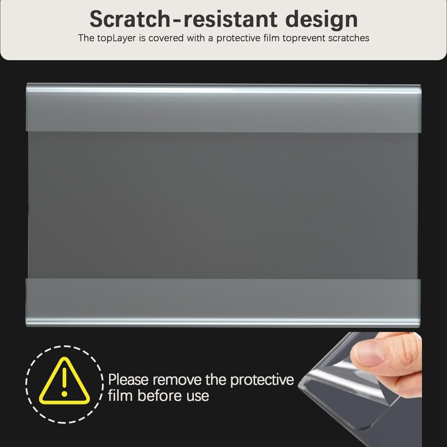 Wholesale Acrylic Sign 3X5 Wall Mount Clear Plastic Sign Holders with Double Sided Tapeand magnetic strip adhesive, Paper Poster Door Document Flyer Acrylic Wall Frame for Office Home Store or Restaurant 10 Pack China Factory Bulk Supply
