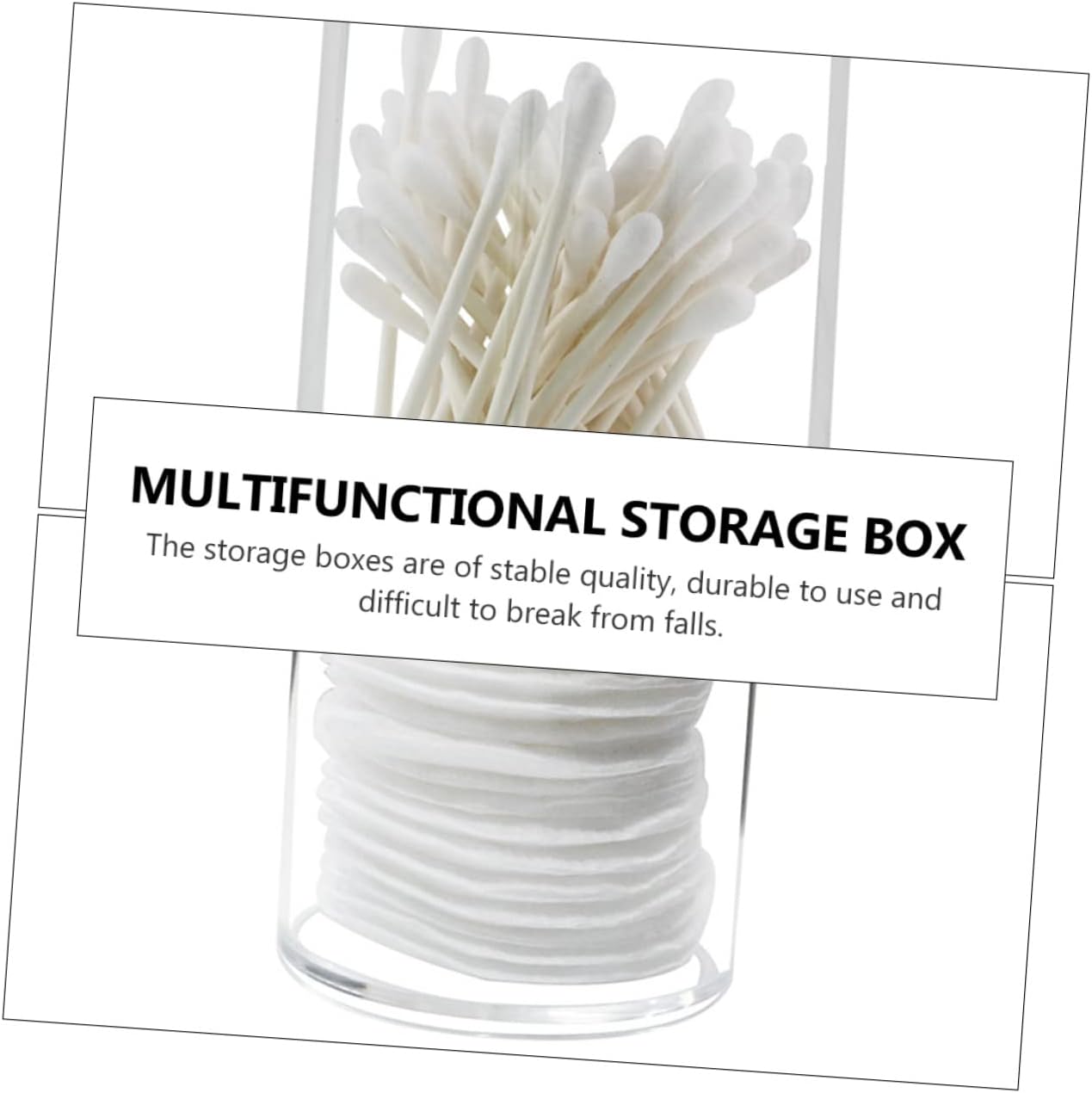 Private Label 4pcs Transparent Acrylic Storage Boxes Multifunctional Organizers for Cosmetics Brushes and Items Stylish Bathroom Containers for Home Organization Custom Logo Service