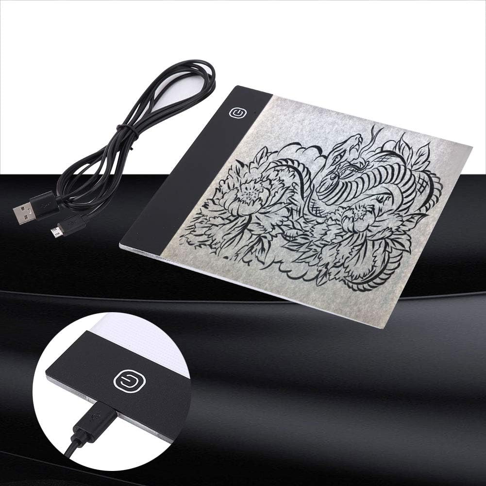 Private Label A5 Size LED Tracing Light Box Board Drawing Copy Pad Table+USB Cable Drawing Streaming Sketching Animation Stenciling for Stenciling, 2D Animation, Calligraphy Ecommerce Ready Product