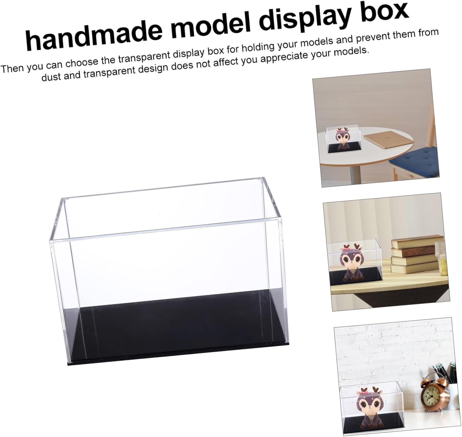 Wholesale OEM ODM Yardwe 1pc Transparent Acrylic Display Case Box for Models Trinkets Easy Access Storage for Collectibles Dust Simple Assembly Versatile Use Factory & Supplier