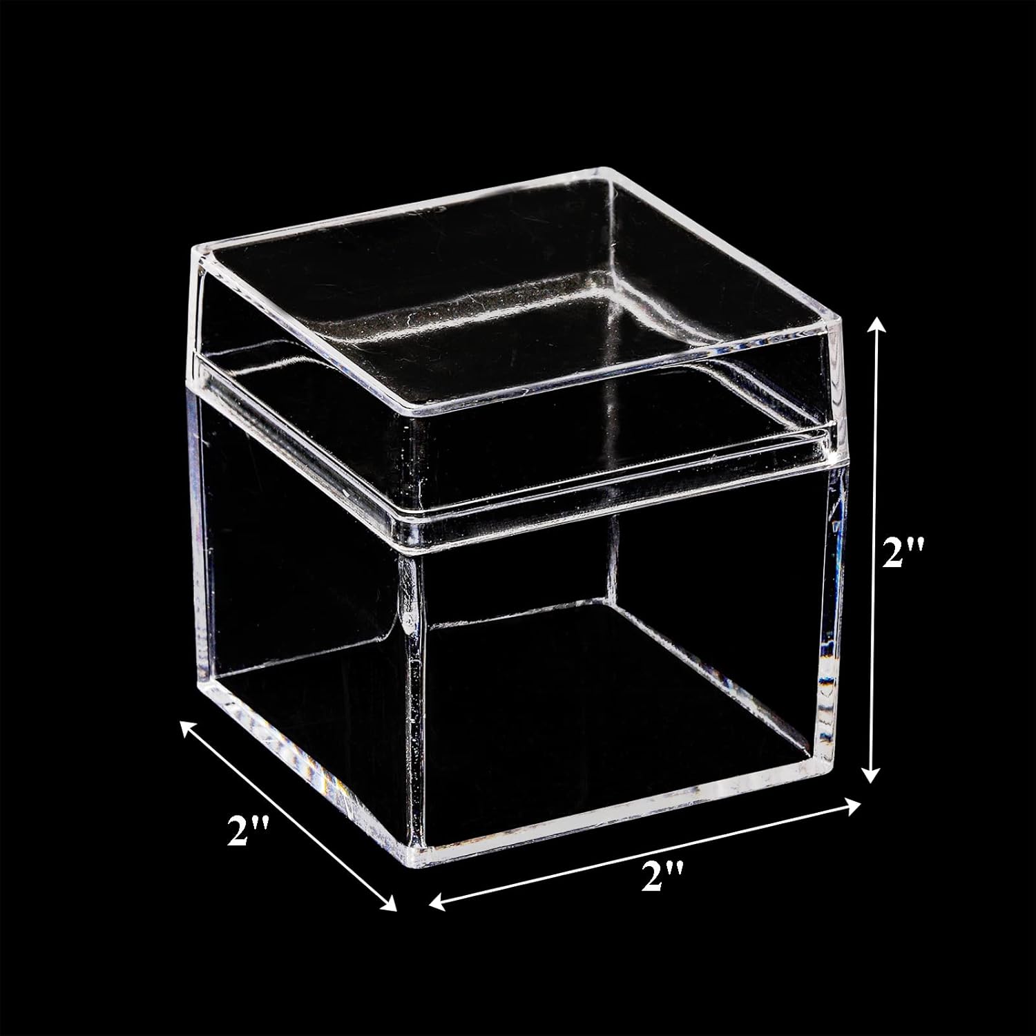 ODM Okllen 36 Pack Acrylic Square Cube, Small Clear Box with Lids, Treat Gift Boxes Candy Storage Container for Cosmetics, Makeup, Jewelry, Party Favor, 2x2x2 Inches Custom Logo Service