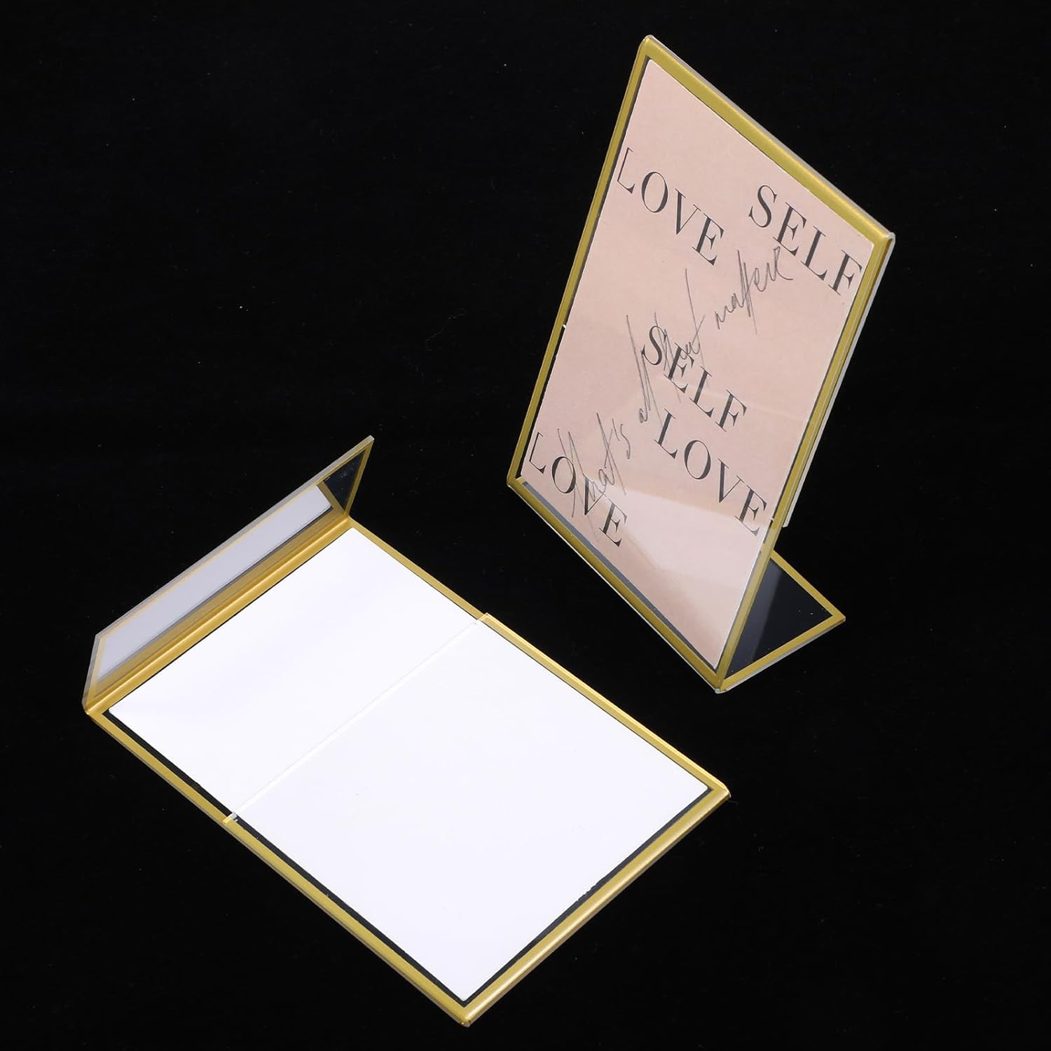 Wholesale 12 Pcs Acrylic Sign Holder Gold Frames Clear Wedding Table Number Frames Menu Holders Double Sided Table Display Stand Slanted Back Picture Frame for Wedding (4 x 6 Inch) China Factory Bulk Supply