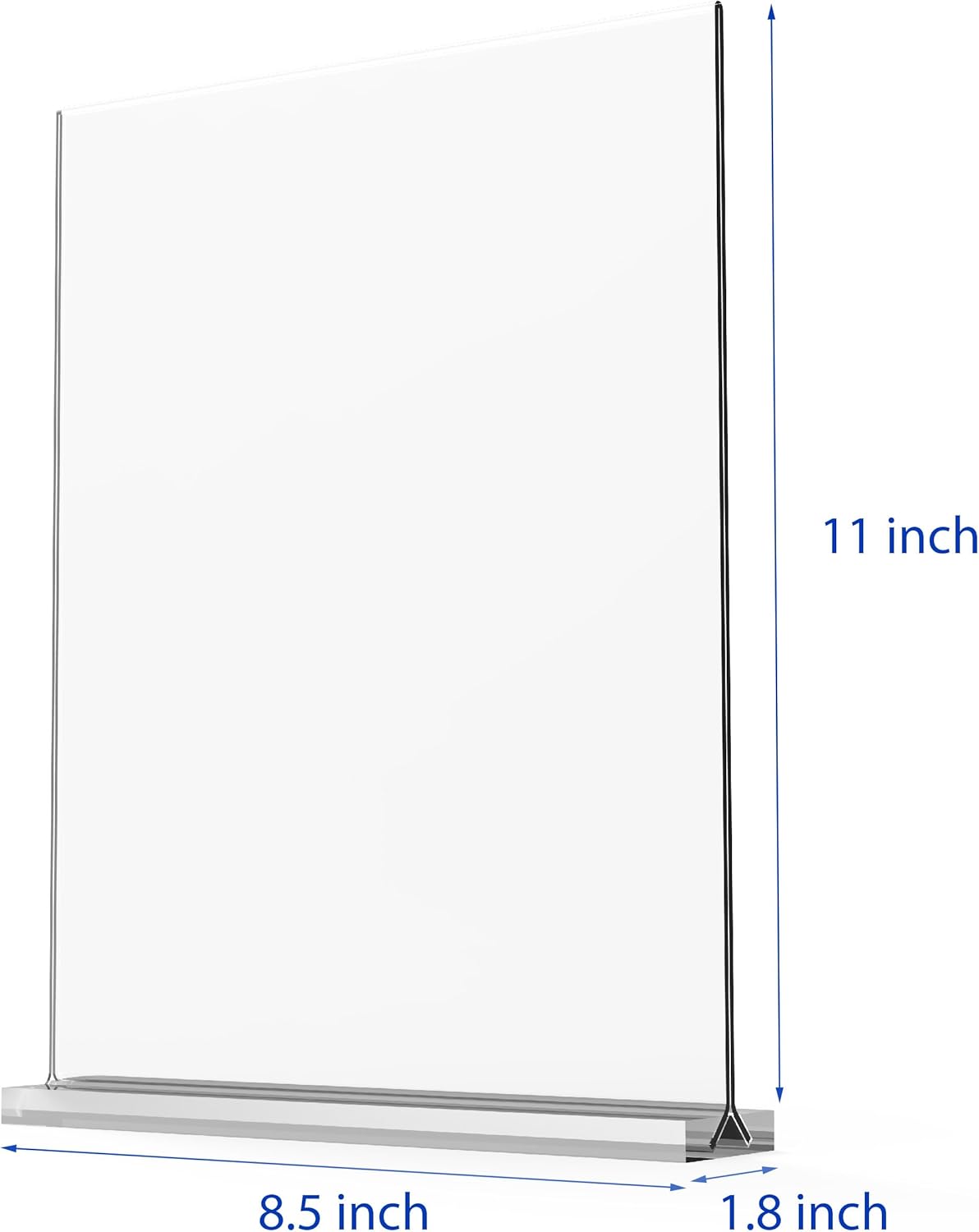 Wholesale newnewshow 8.5x11 Acrylic Sign Holder 3 Pack Vertical Double-Sided Display (Optional 8.5x11 8.5x5.5 5x7 Horizontal and Vertical) China Factory Bulk Supply