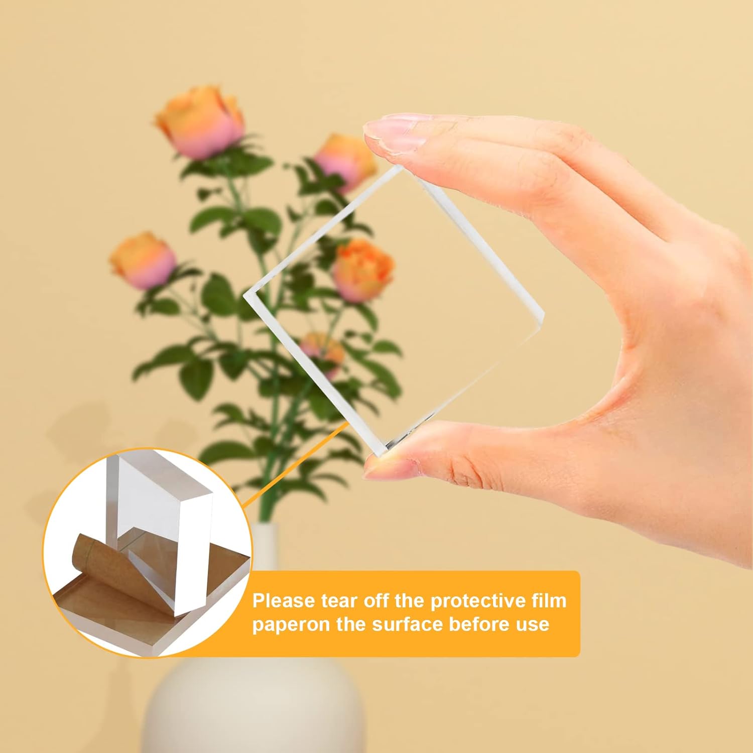 ODM 30pcs Acrylic Square Display Block - 2x2x1 Inches Clear Polished Acrylic Cube Stand for Jewelry Display Custom Logo Service