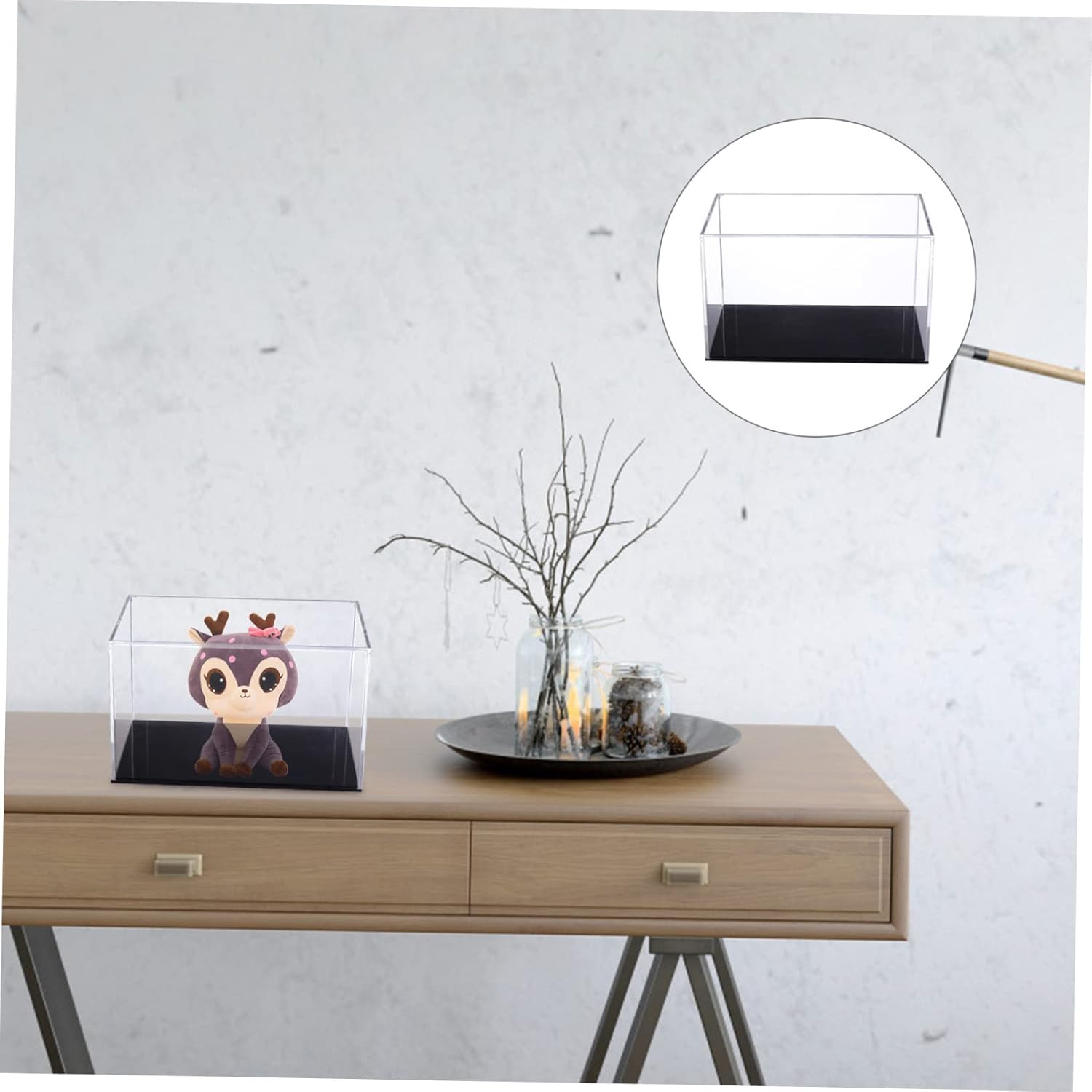 Wholesale OEM ODM Yardwe 1pc Transparent Acrylic Display Case Box for Models Trinkets Easy Access Storage for Collectibles Dust Simple Assembly Versatile Use Factory & Supplier