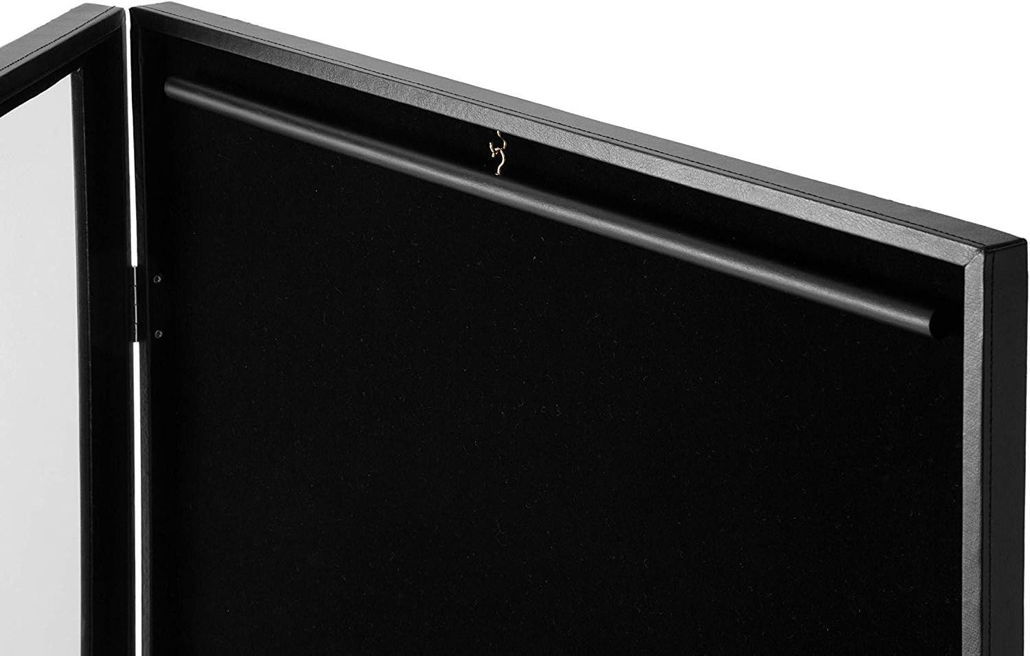 Private Label Jersey Display Case /Leather Covered Frame/Lockable(2 Locks)/ Display Shadow Box Cabinet for Baseball Basketball Football Soccer Hockey Shirt,Uniform, Acrylic Cover (Black) - JackCubeDesign MK358A Custom Mold Development