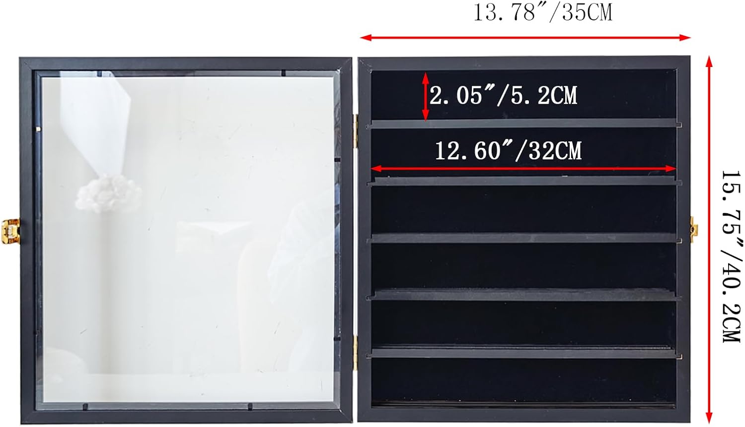 Private Label Military Folding Knife Shadow Box,Knife Display Case Pocket Knife Display Stand Acrylic Lockable Display Cabinet Wall Folding Knife Shadow Box with UV Protection for Military Knife Collection, Custom Mold Development