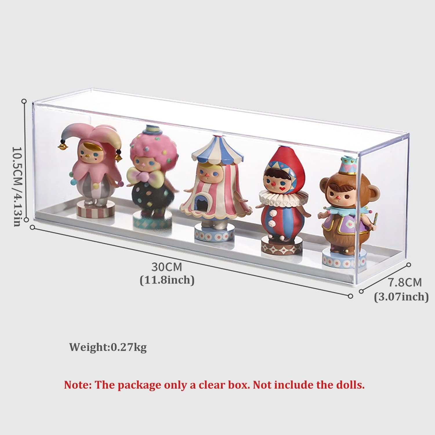 Wholesale OEM ODM Clear Acrylic Display Case for Mini Funko Pop Figures,Desktop Storage Cabinet Organizer for Doll Toy Collectibles, Action Figures, Mini Figurines Dustproof Protection（11.8" L x 3.07" W x 4.13" H Factory & Supplier