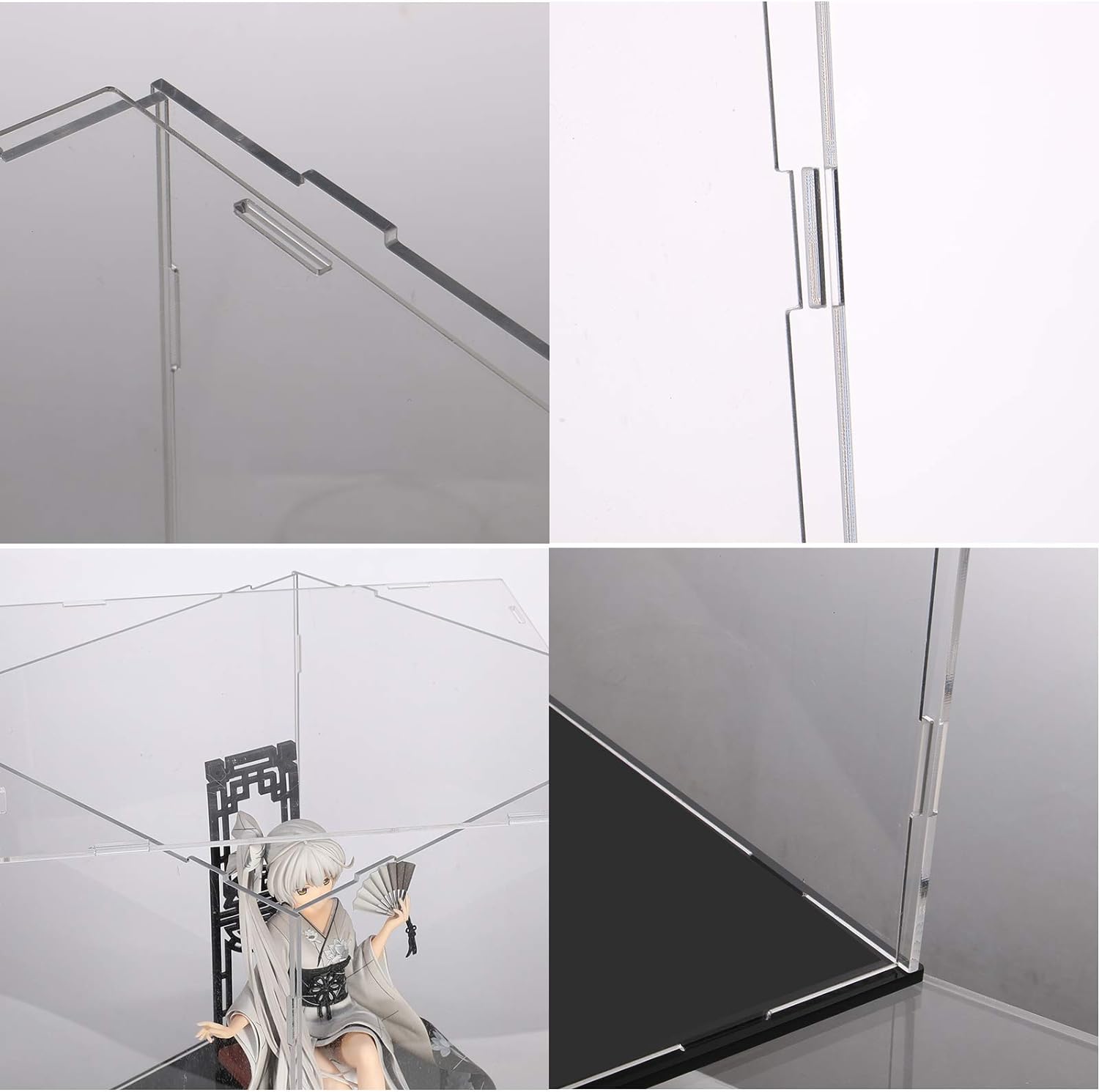 Wholesale OEM ODM A+ DESIGN Clear Acrylic Display Case Assemble Collectibles Box Alternative Glass Case for Display Action Figures Home Storage & Organizing Toys (10x10x10 inch; 25x25x25 cm) Factory & Supplier
