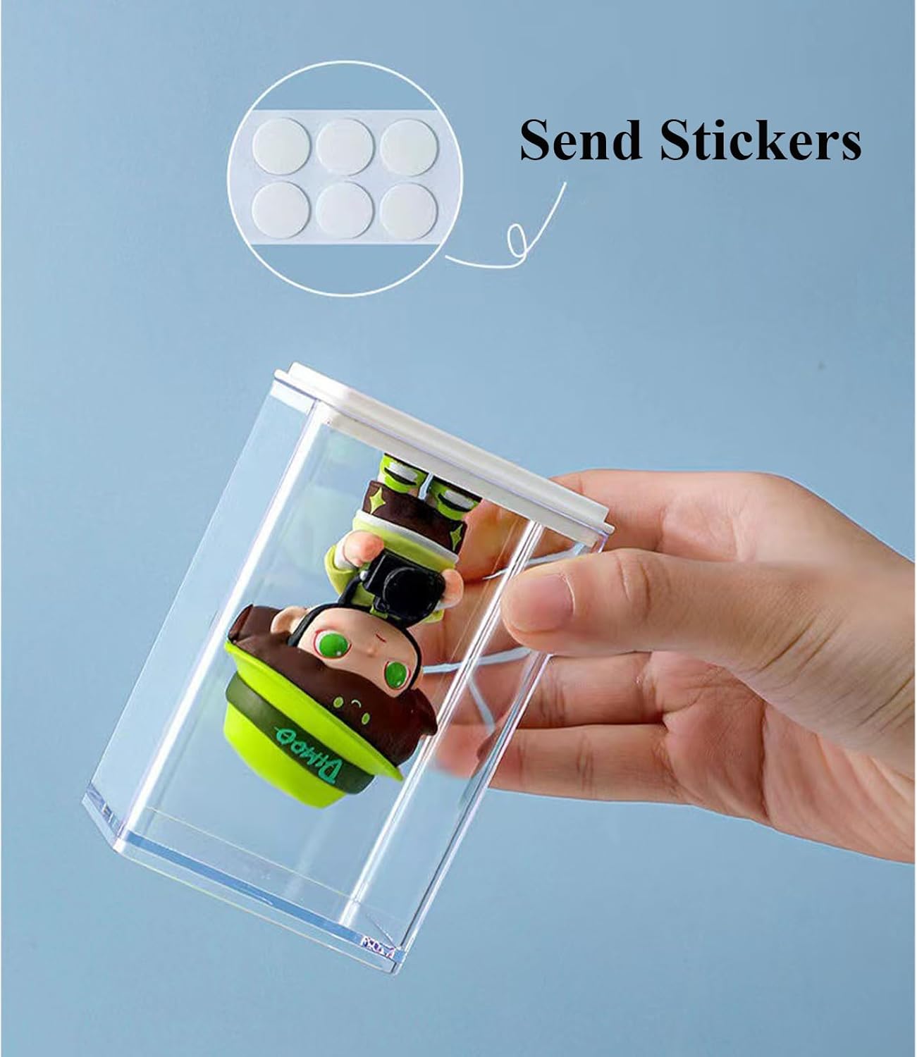 Wholesale OEM ODM 6 PCS Display Boxes Clear Acrylic Figures Display Case Stackable Blind Box for Collectibles-Figures, Fully Assembled Dustproof Storage Organizer Box for Lego Collectibles Action Figures Pop Mart Factory & Supplier