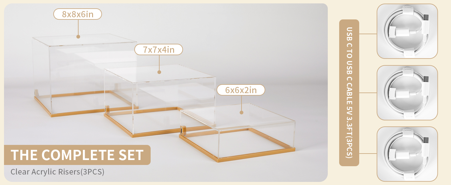 Acrylic Display Risers