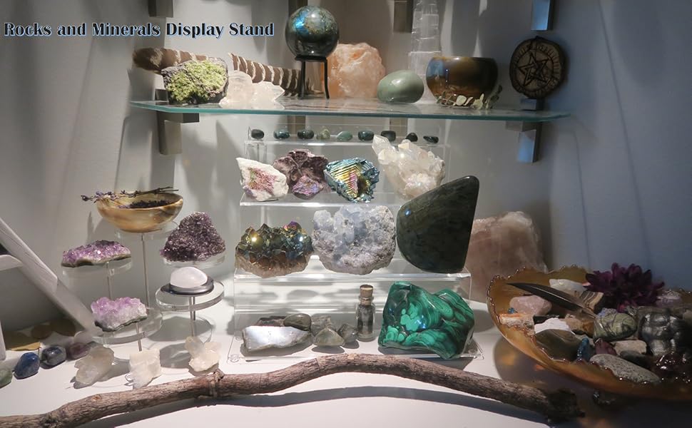 rocks and minerals display