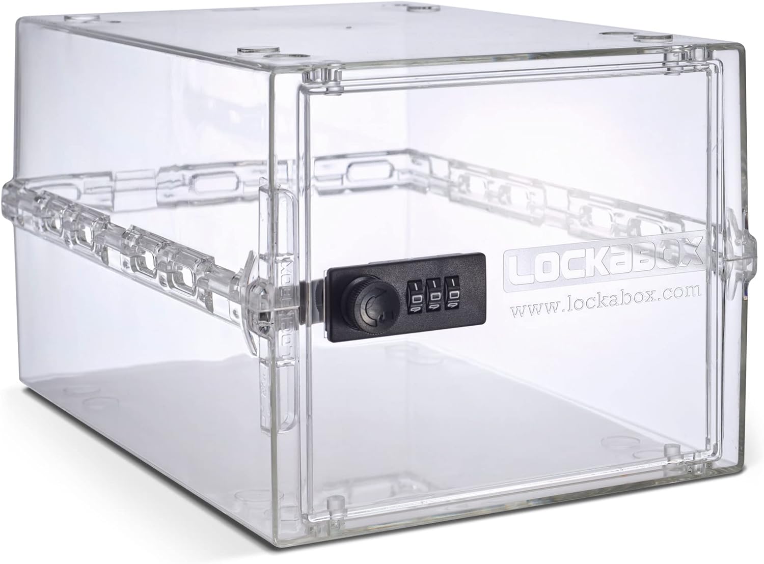 Lockabox One™ | Premium Lock Box | 10 Litre Combination Lock Box For Food, Medicine & Home Safety | External Size 12 x 8 x 6.6 inches (Crystal)