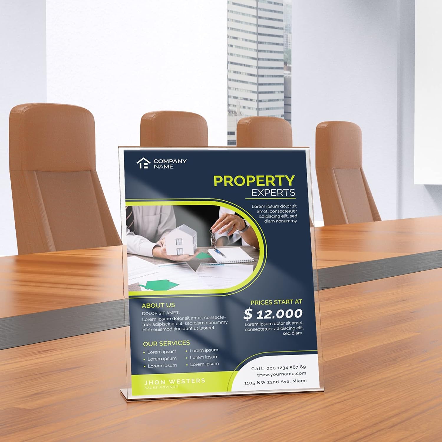 Wholesale Extra Durable Clear Acrylic Sign Holder - 6Pack 8.5x11'' Flyer Document Brochure Paper Display Holder with Vertical Slant Back for Office Desktop - Plastic Menu Stands for Restaurant Tabletop China Factory Bulk Supply