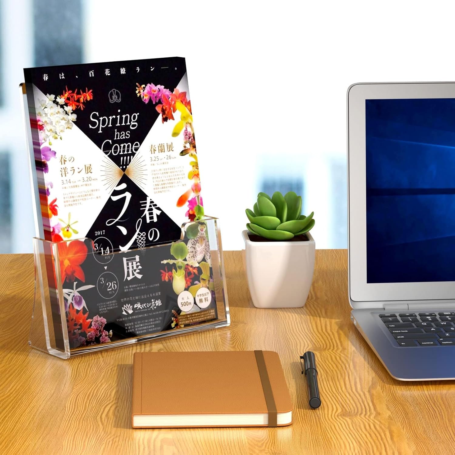 Wholesale NIUBEE Acrylic Brochure Holder 8.5 x 11 inches 2 Pack, Clear Acrylic Literature Holder Plastic Flyer Display Stand, Acrylic Countertop Organizer for Magazine, Pamphlet, Booklets, Menu, Journals China Factory Bulk Supply