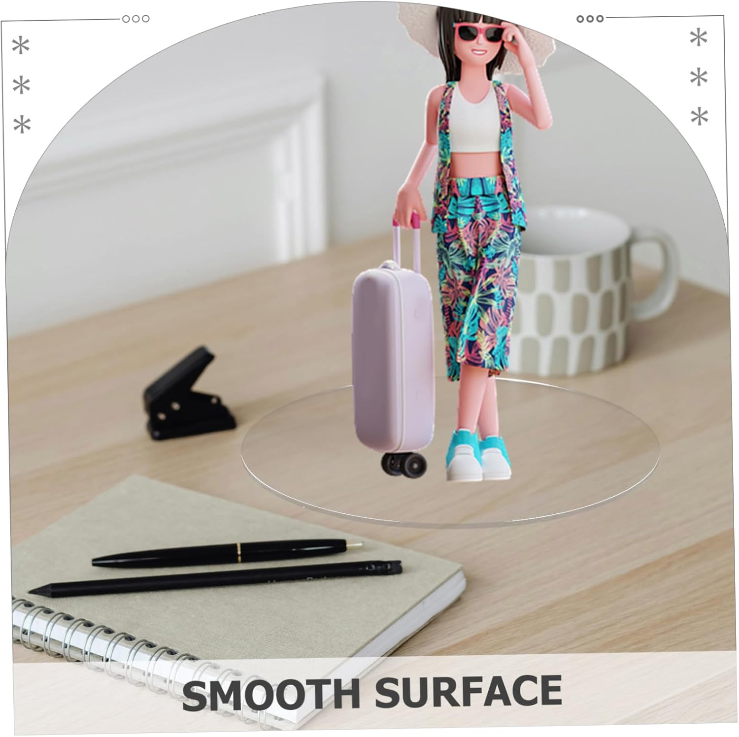 Wholesale OEM ODM Transparent Acrylic Round Disc Cake Storage Tray Thick for DIY Baking and Displaying Pastries Lightweight and Easy to Clean Factory & Supplier