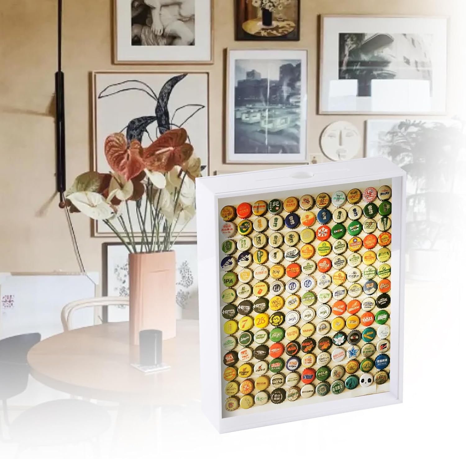 Private Label 8x10 Acrylic Top Loading Shadow Box, Shadow Box Frame, Acrylic DIY Tabletop Display Case, DIY Sweet Gift, Memory Box for Movie Travel Sporting Events Concert Ticket Stubs Drink Beer Caps Wholesale Manufacturer