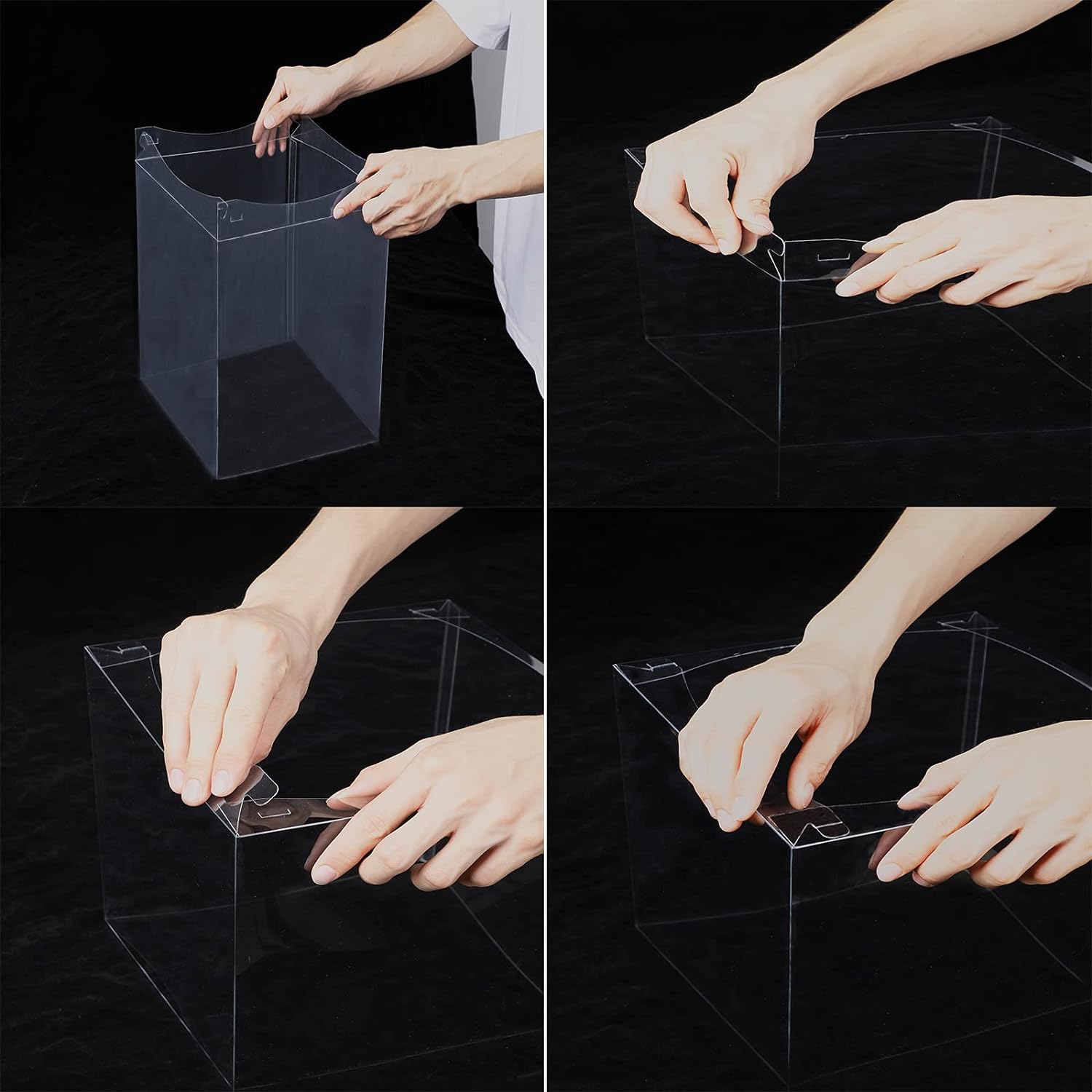 Wholesale OEM ODM XININSUN 6Pcs Tall Cake Boxes Clear cake Box with Ribbon, 12x12x 10inch,Ideal for Large 10" and 12" Inch Tall Layer Tiered Cakes and Clear Gift Boxes for Wedding Party and Gift Display - White Factory & Supplier