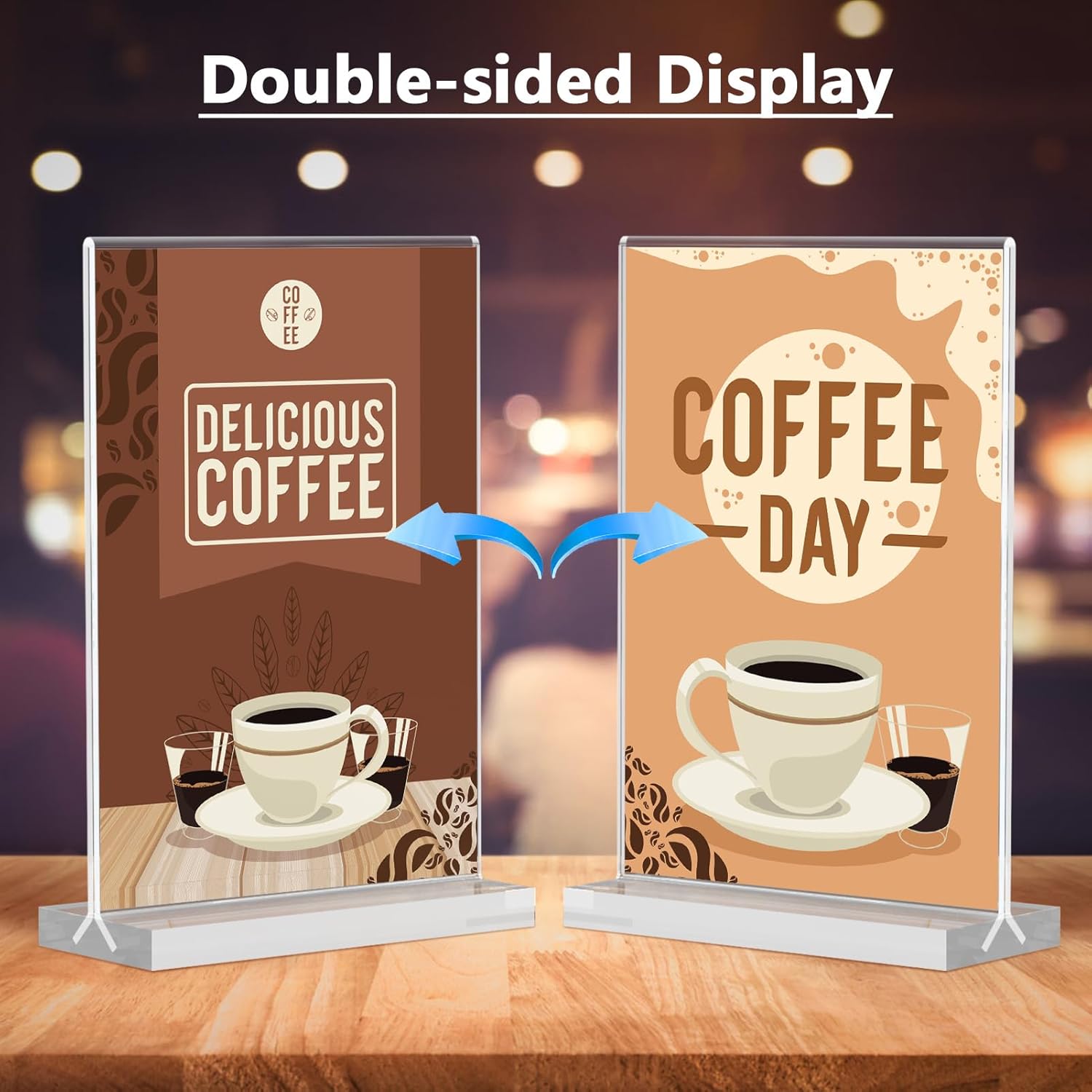 Private Label MaxGear 5x7 Acrylic Sign Holder 6 Pack, Clear Table Display Stand， Double Sided Flyer Menu Holder Photo Frame, Plastic Paper Holder Acrylic Picture Frames for Stores, Restaurants, Hotels, Office OEM Wholesale Manufacturer
