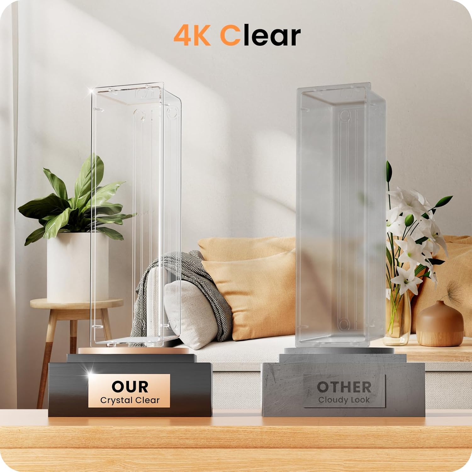 Private Label A-LuGei 【Crystal Design】 Clear Drawer Organizer,【Military Grade】 Acrylic Makeup Organizer, Bathroom Organizers and Storage, Organization and Storage, Organizer Bins for Office Vanity Kitchen Bedroom Factory Direct Price