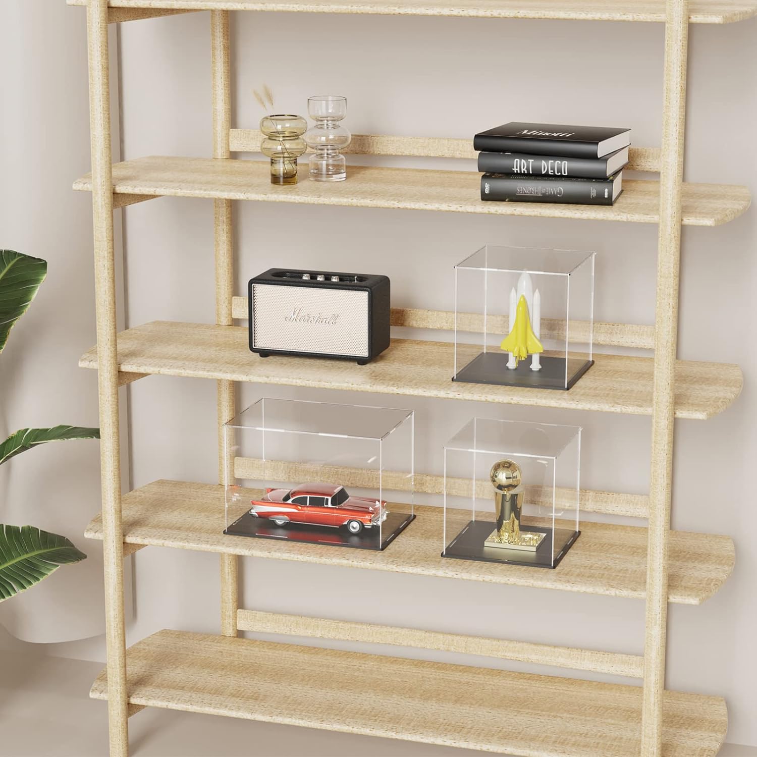 Wholesale OEM ODM SVENJBB Acrylic Display Case, 6x6x6 Inch Cube Acrylic Boxes for Display, Clear Display Cases with Matte Black Base and Lid for Collectibles and Figures Factory & Supplier