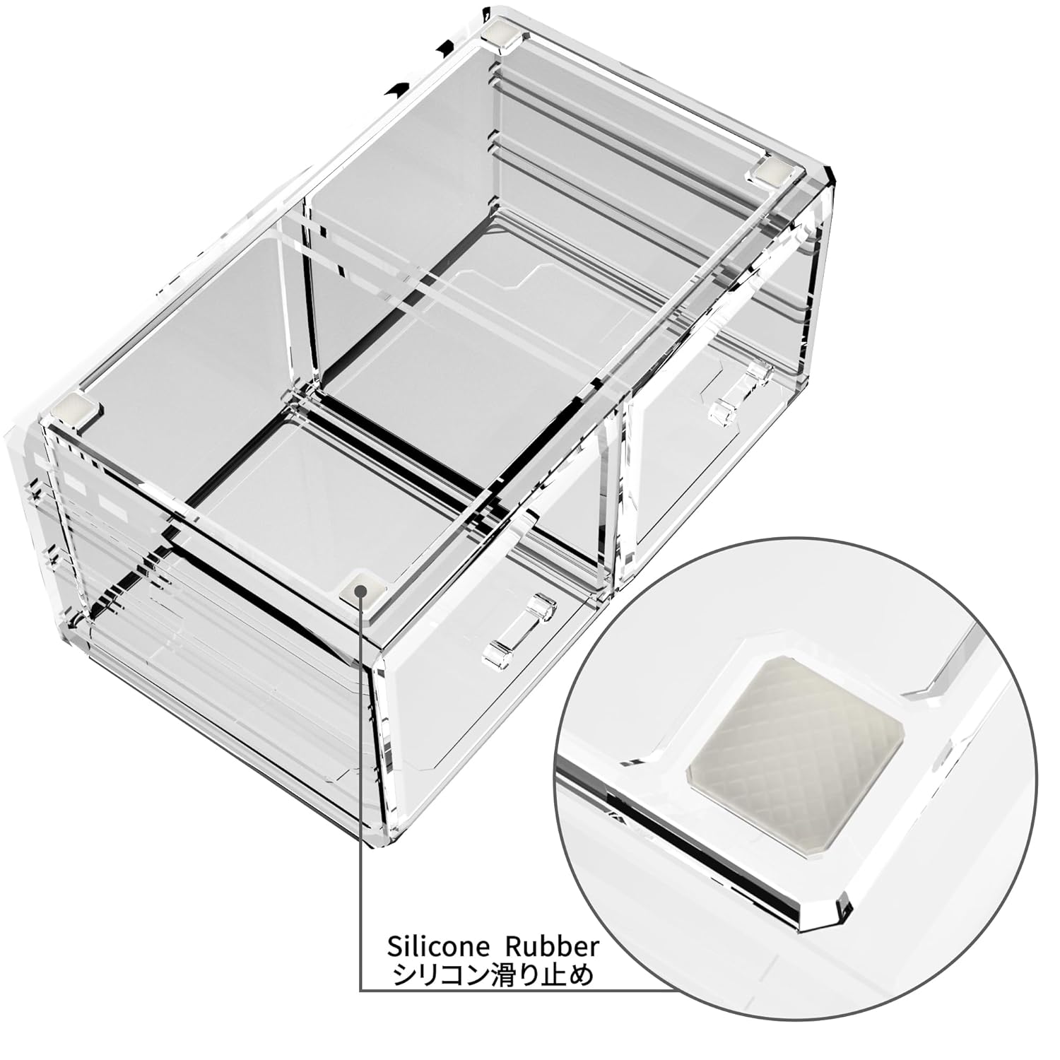 Private Label Readaeer Makeup Cosmetic Organizer Storage Drawers Display Boxes Case with 12 Drawers(Clear) Custom Logo Service