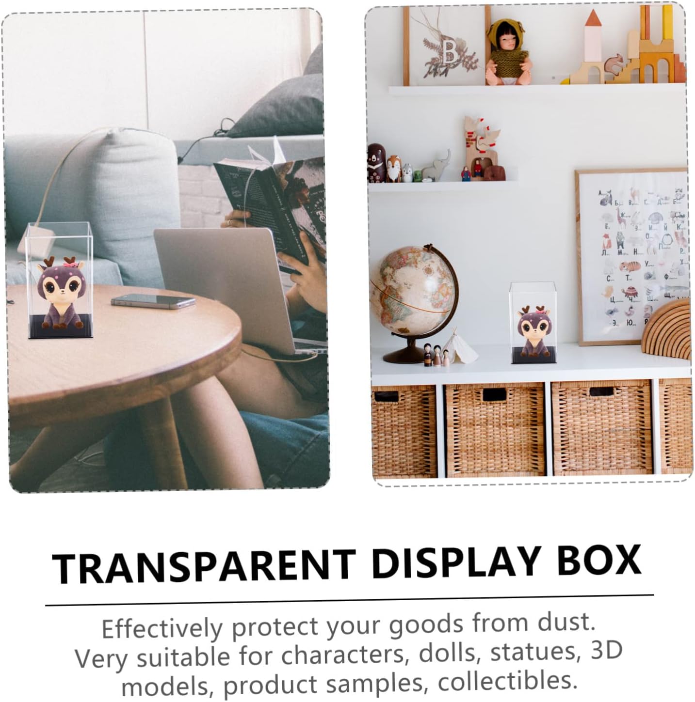 Wholesale OEM ODM 1pc Transparent Acrylic Display Case for Collectibles Vertical Model Storage Box Sturdy Design for DIY Micro Landscapes Art Display Factory & Supplier