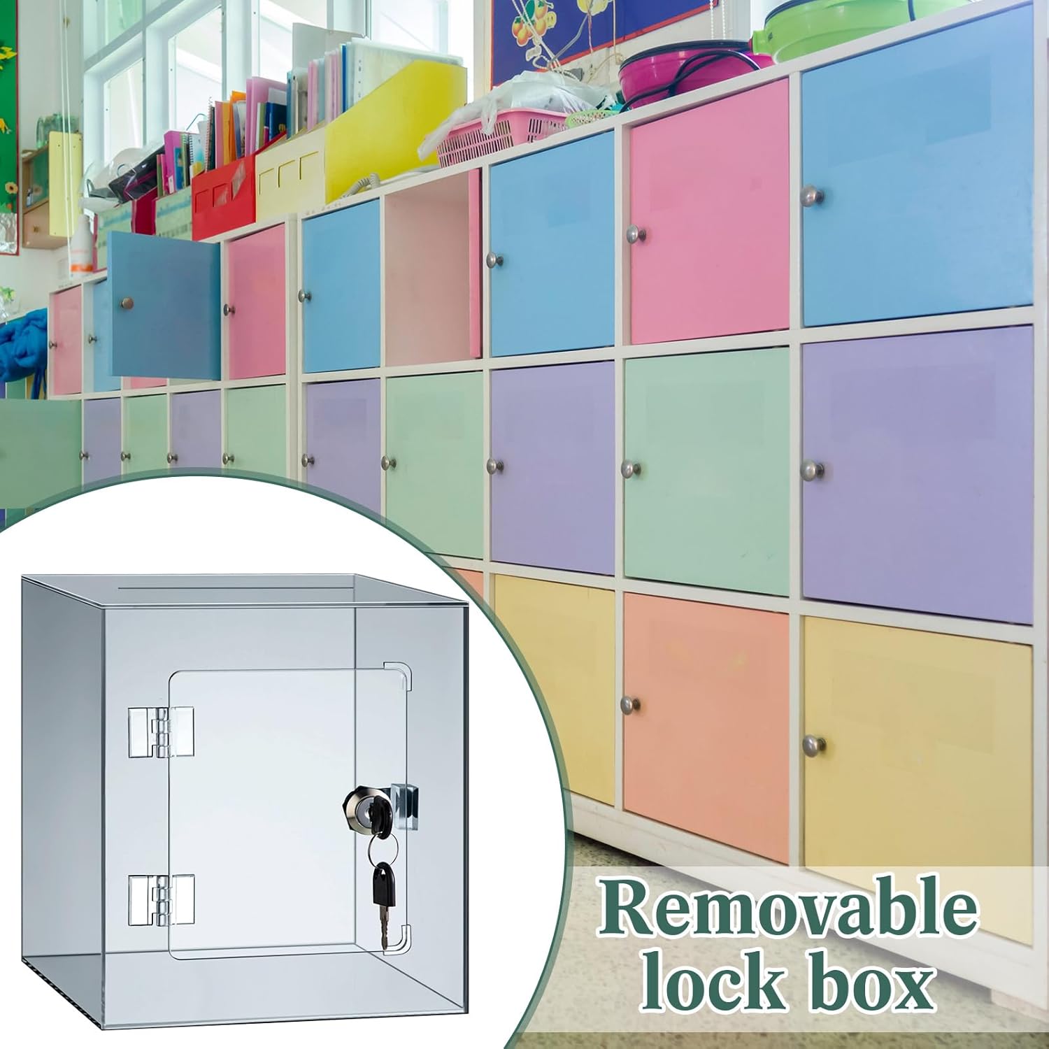 Private Label Medicine Lockable Storage Box Refrigerator Lockable Pill Storage Container with Key Acrylic Phone Locker Tablet Locker Holder Cabinet Pill Case Medical Organizer Bin(Black) Custom Mold Development