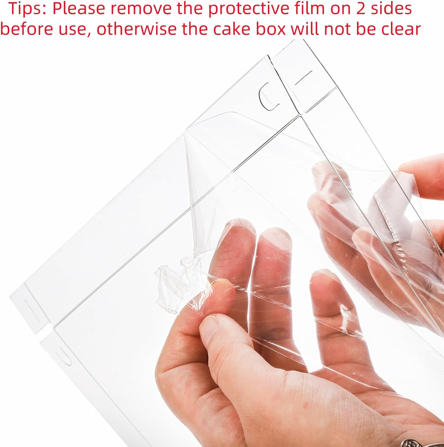 ODM 6 Pcs Clear Cake Box with Ribbon 2-Layer 10x10x10 Inch, Transparent Cake Carrier Box with Lids, PET Tall Cake Packaging Boxes, Clear Gift Boxes for Birthday, Wedding and Festival Party Custom Mold Development