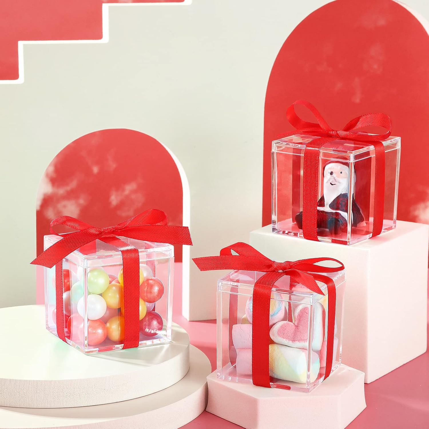 ODM CHENGU 18 Pack Acrylic Boxes Clear Cube Small Square Storage Box with Lid Acrylic Display Small Container Clear Candy Cubes for Candy Jewelry Display(2.2 x 2.2 x 2.2 Inch) Custom Mold Development